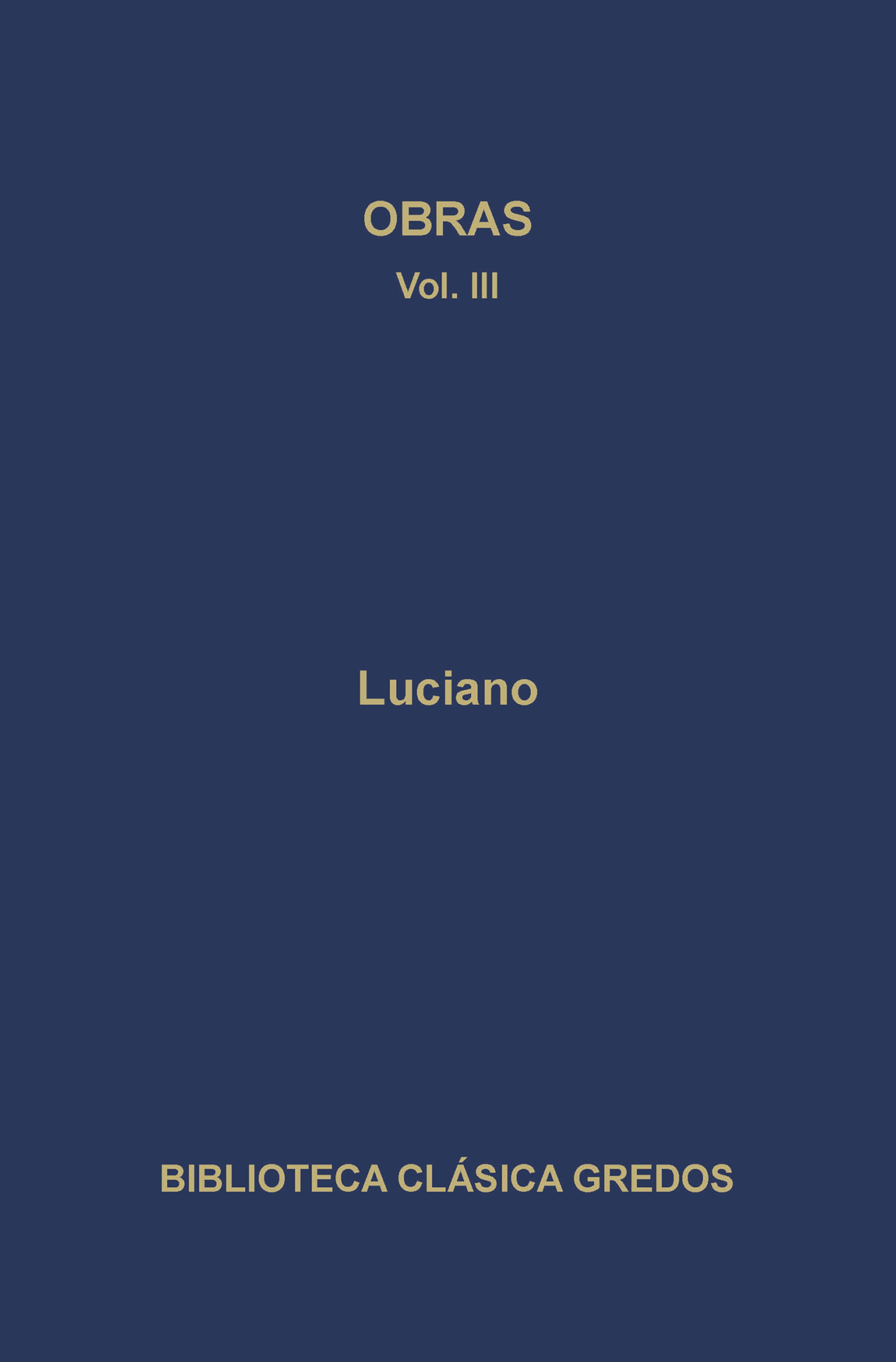 Обложка книги «Obras III»