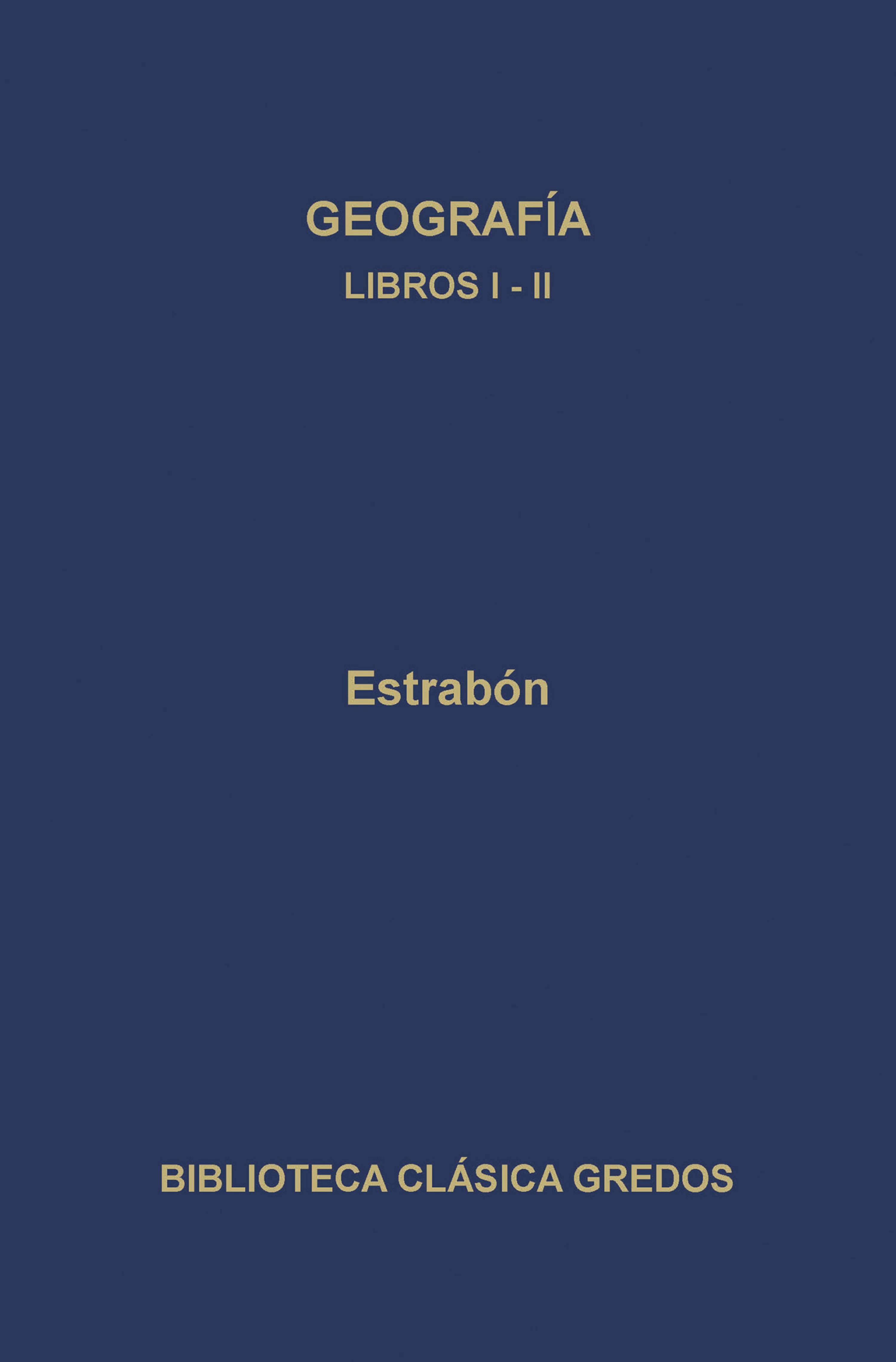 Обложка книги «Geografía. Libros I-II»