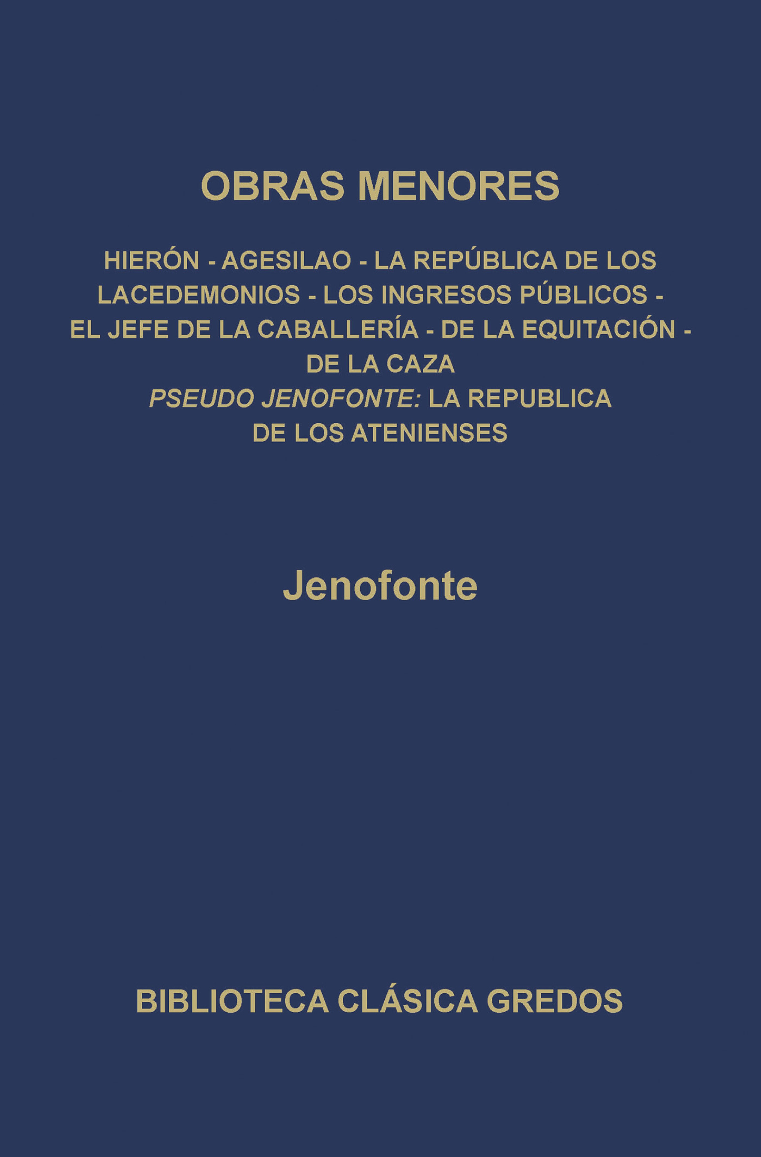 Обложка книги «Obras menores. La república de los Atenienses.»