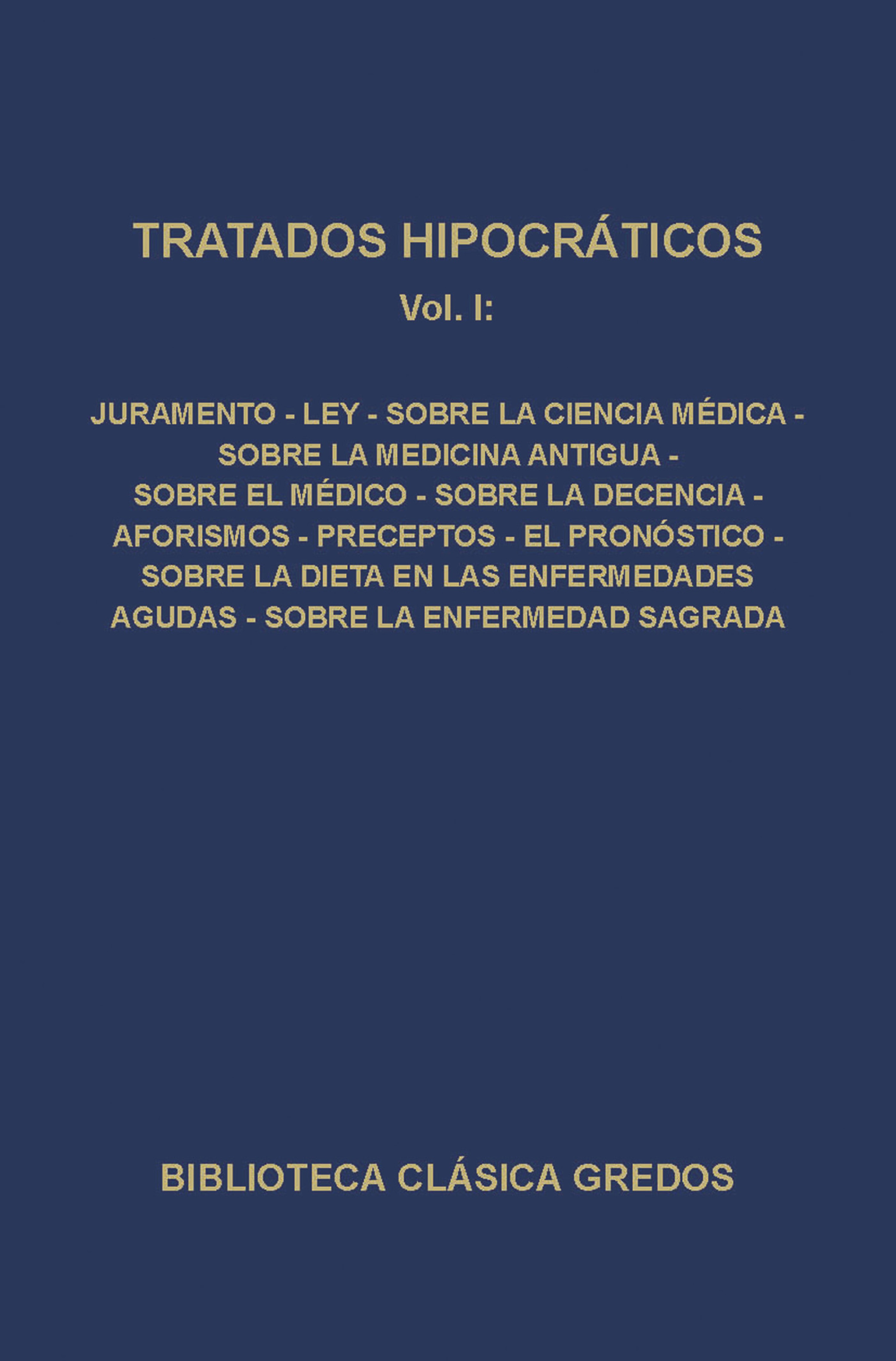 Обложка книги «Tratados hipocráticos I»