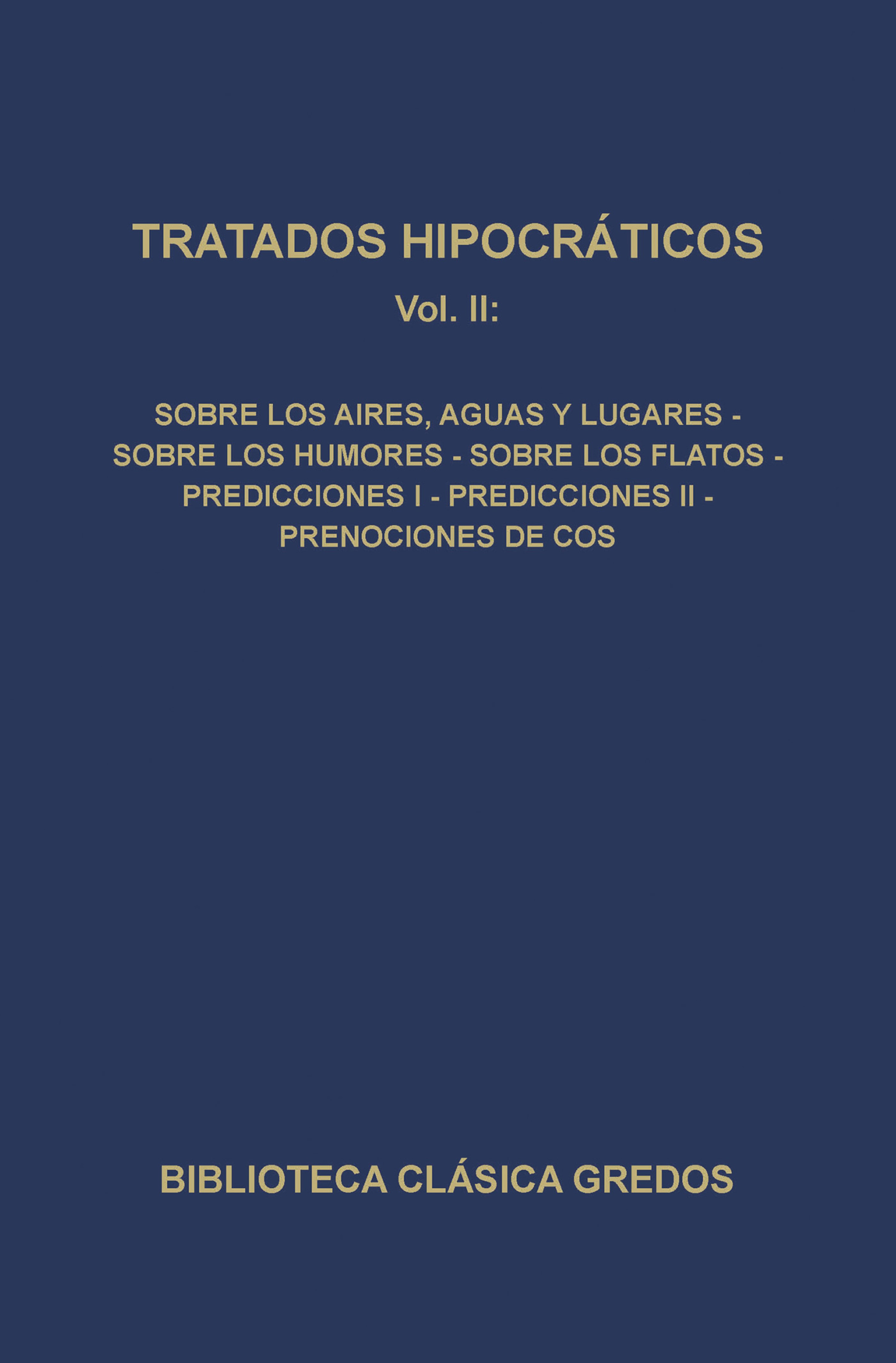 Обложка книги «Tratados hipocráticos II»