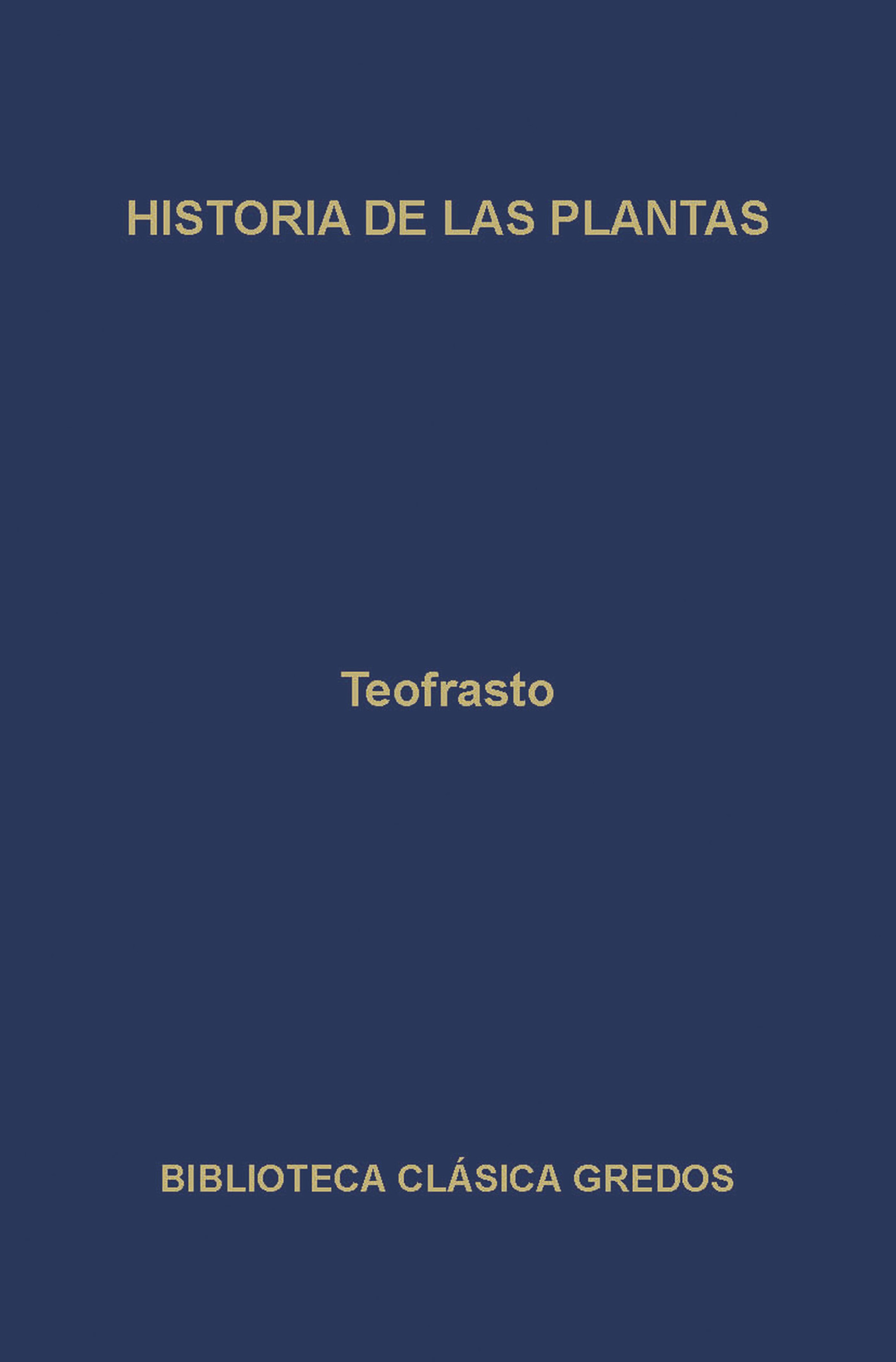 Обложка книги «Historia de las plantas»
