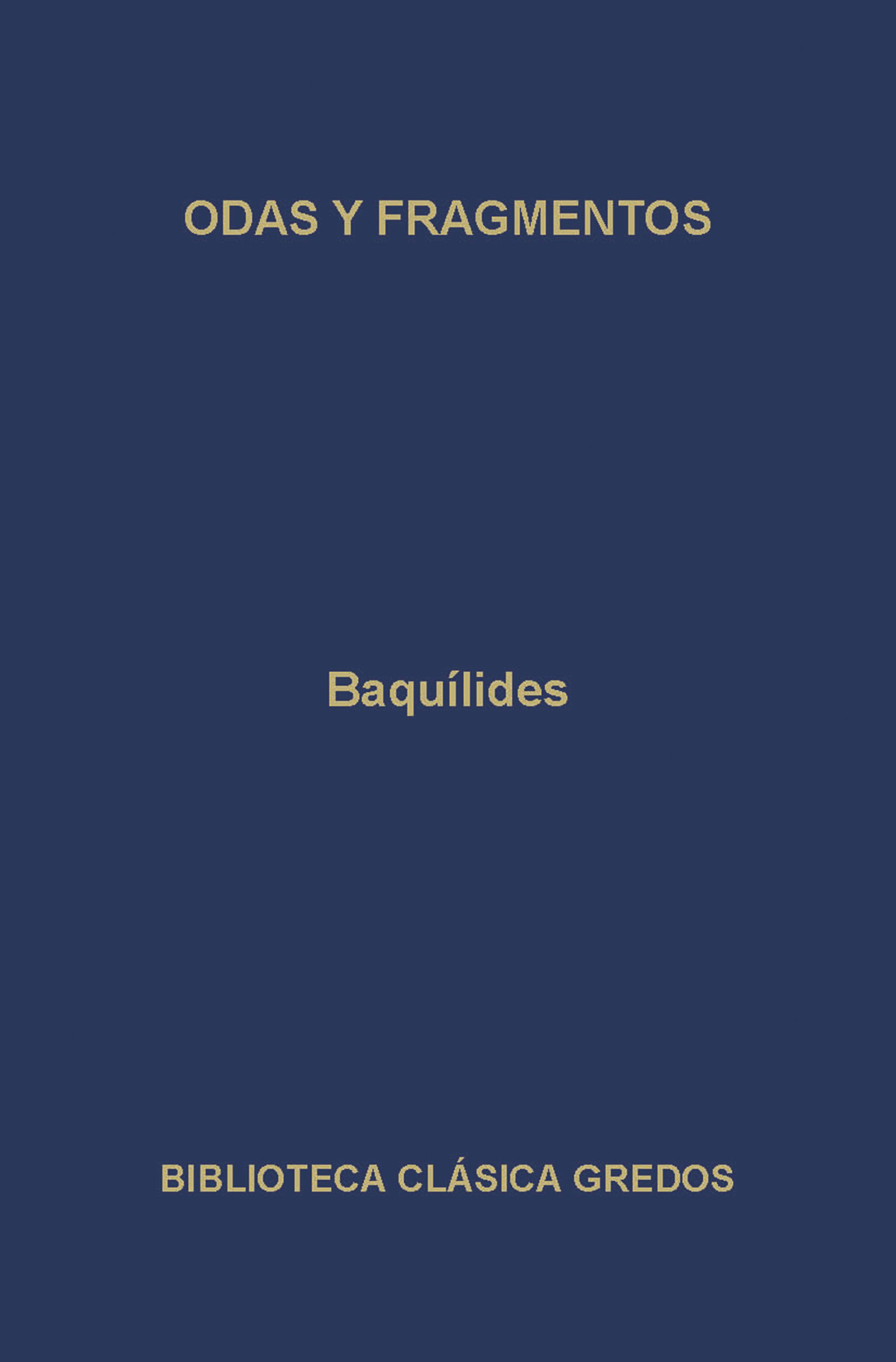 Обложка книги «Odas y fragmentos»