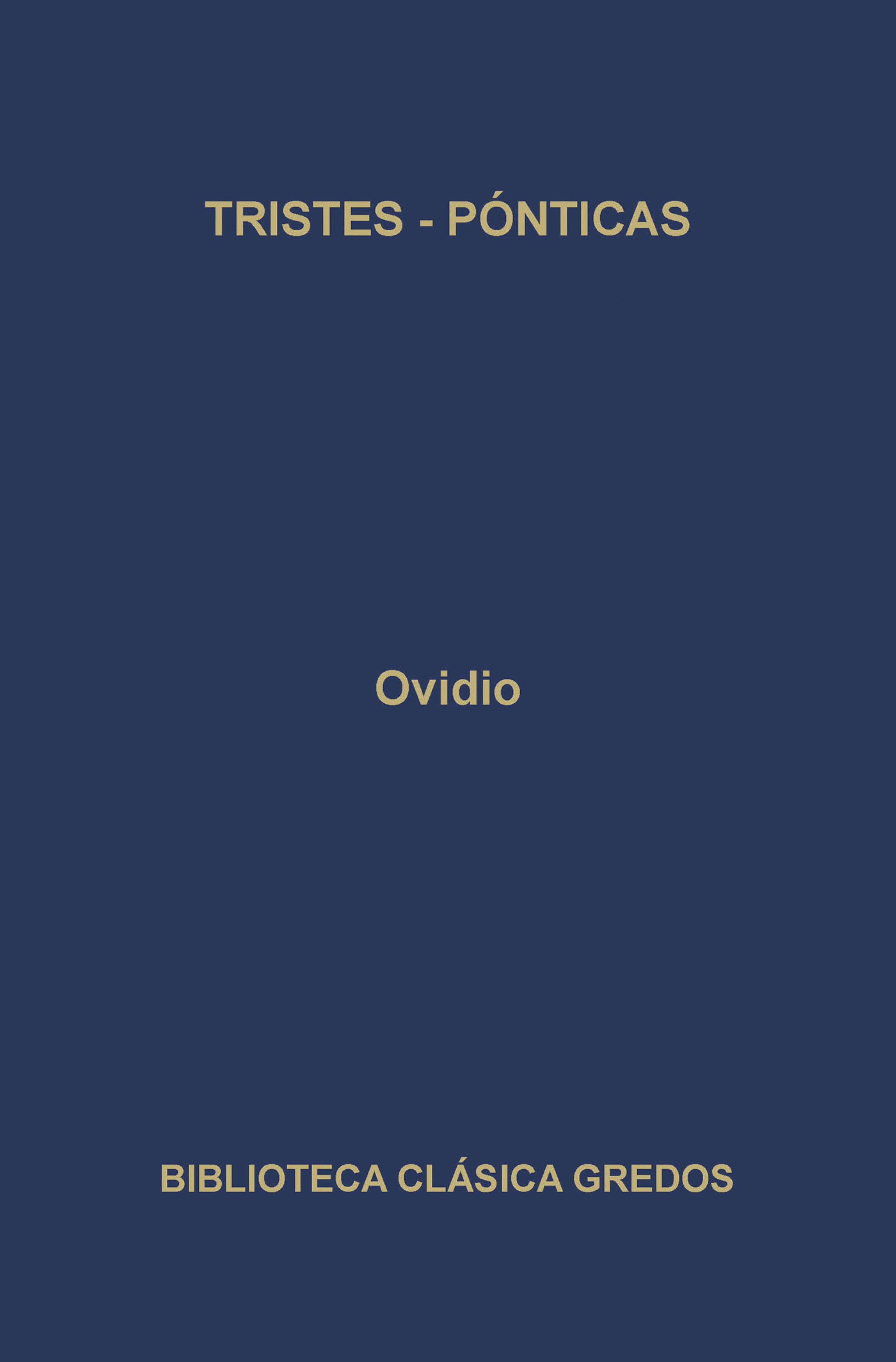 Обложка книги «Tristes. Pónticas.»