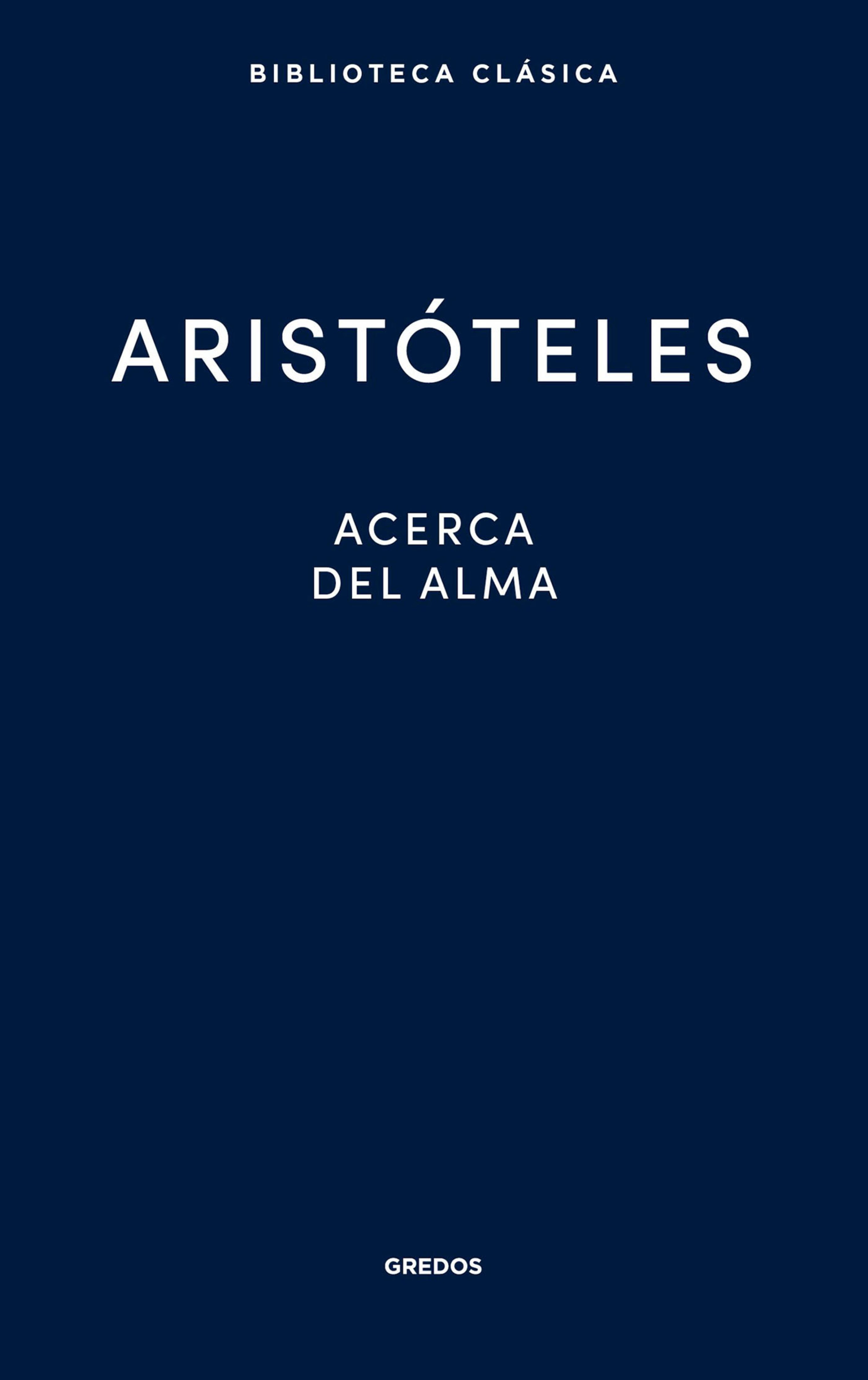 Обложка книги «Acerca del alma»