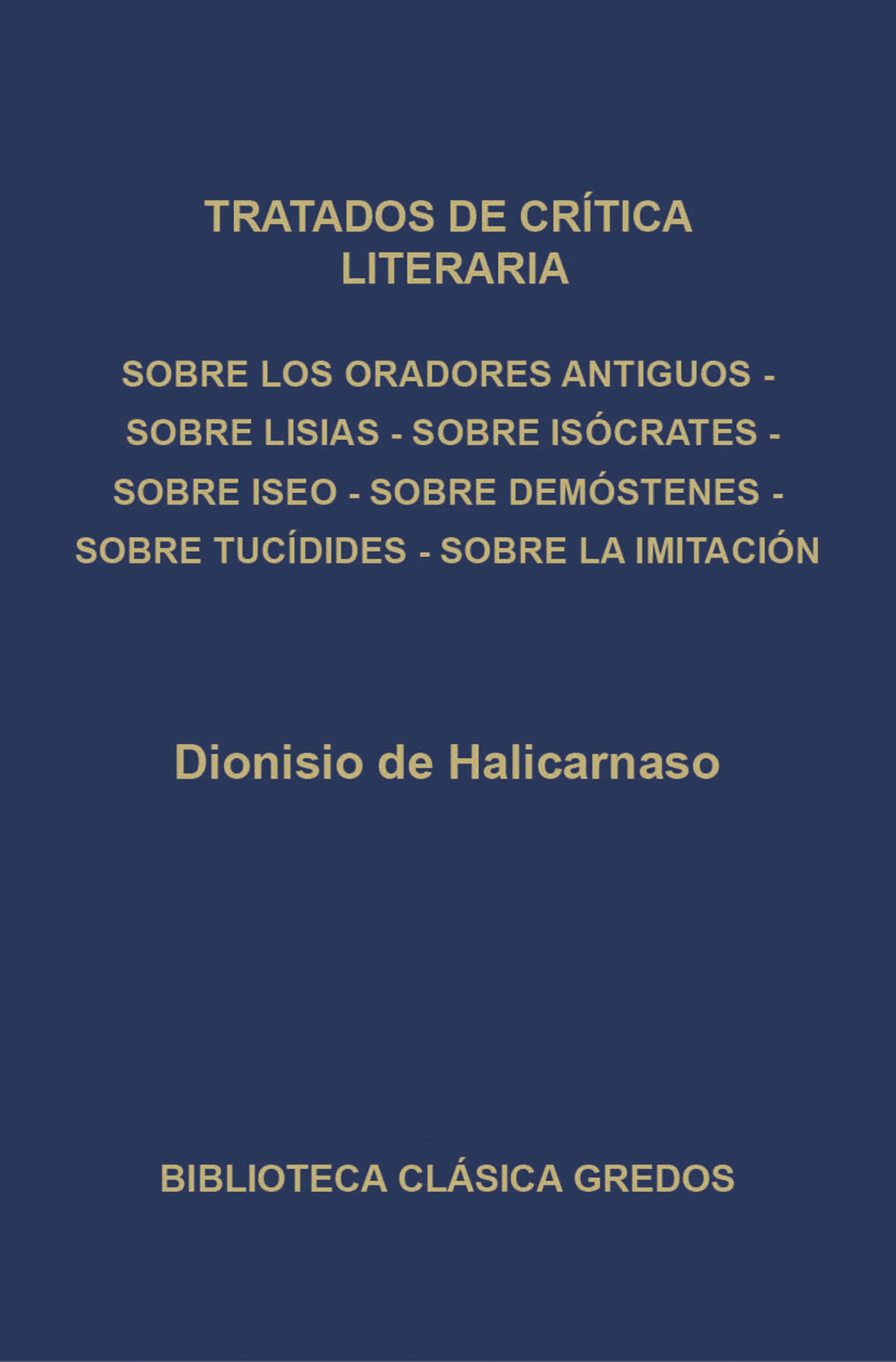 Обложка книги «Tratados de crítica literaria»