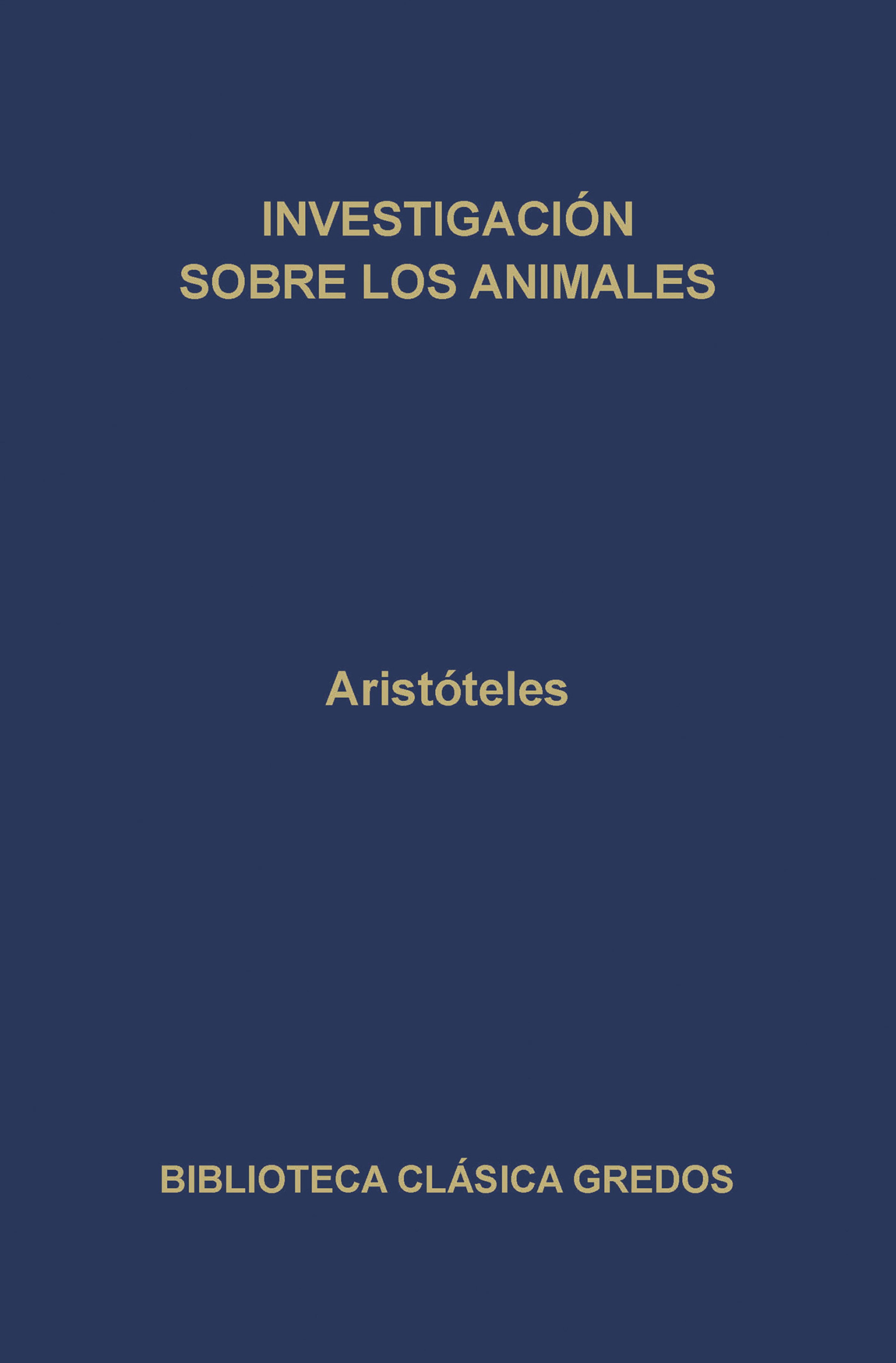 Обложка книги «Investigación sobre los animales»