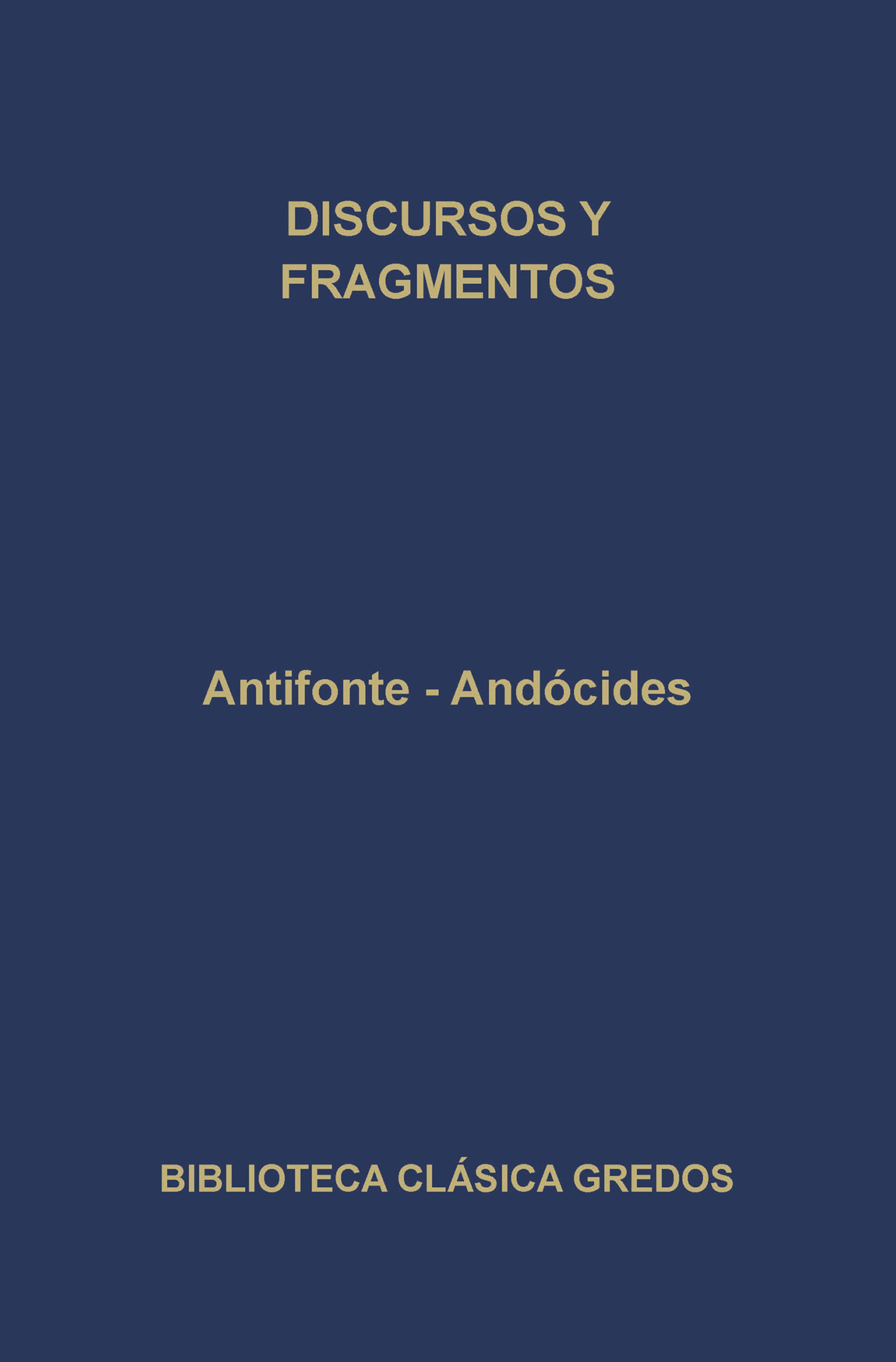 Обложка книги «Discursos y fragmentos»