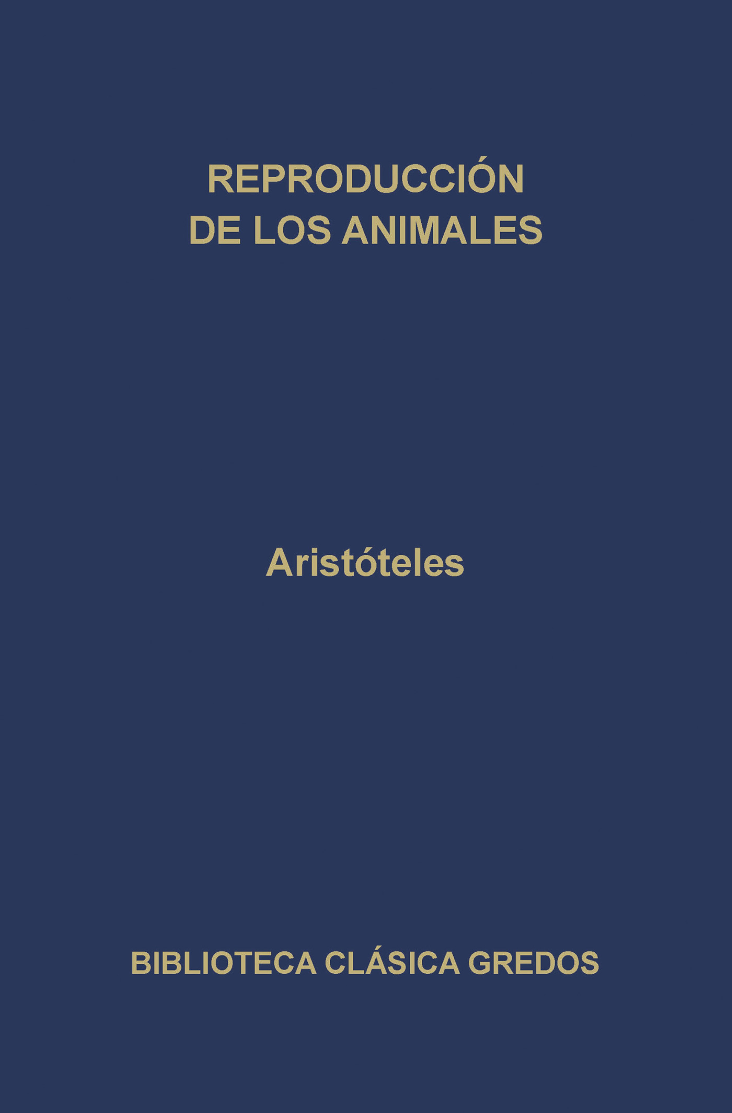 Обложка книги «Reproducción de los animales»