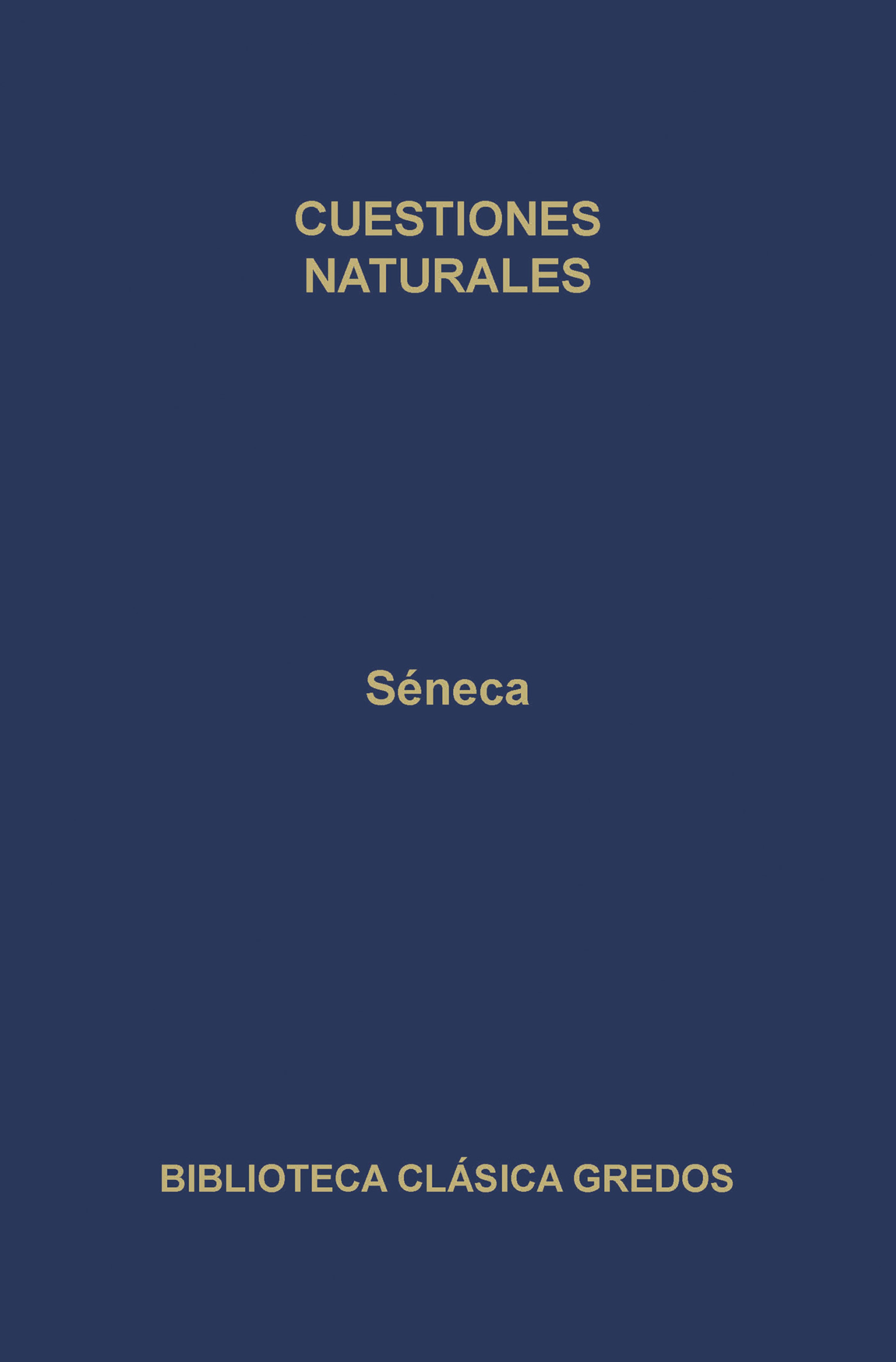 Обложка книги «Cuestiones naturales»