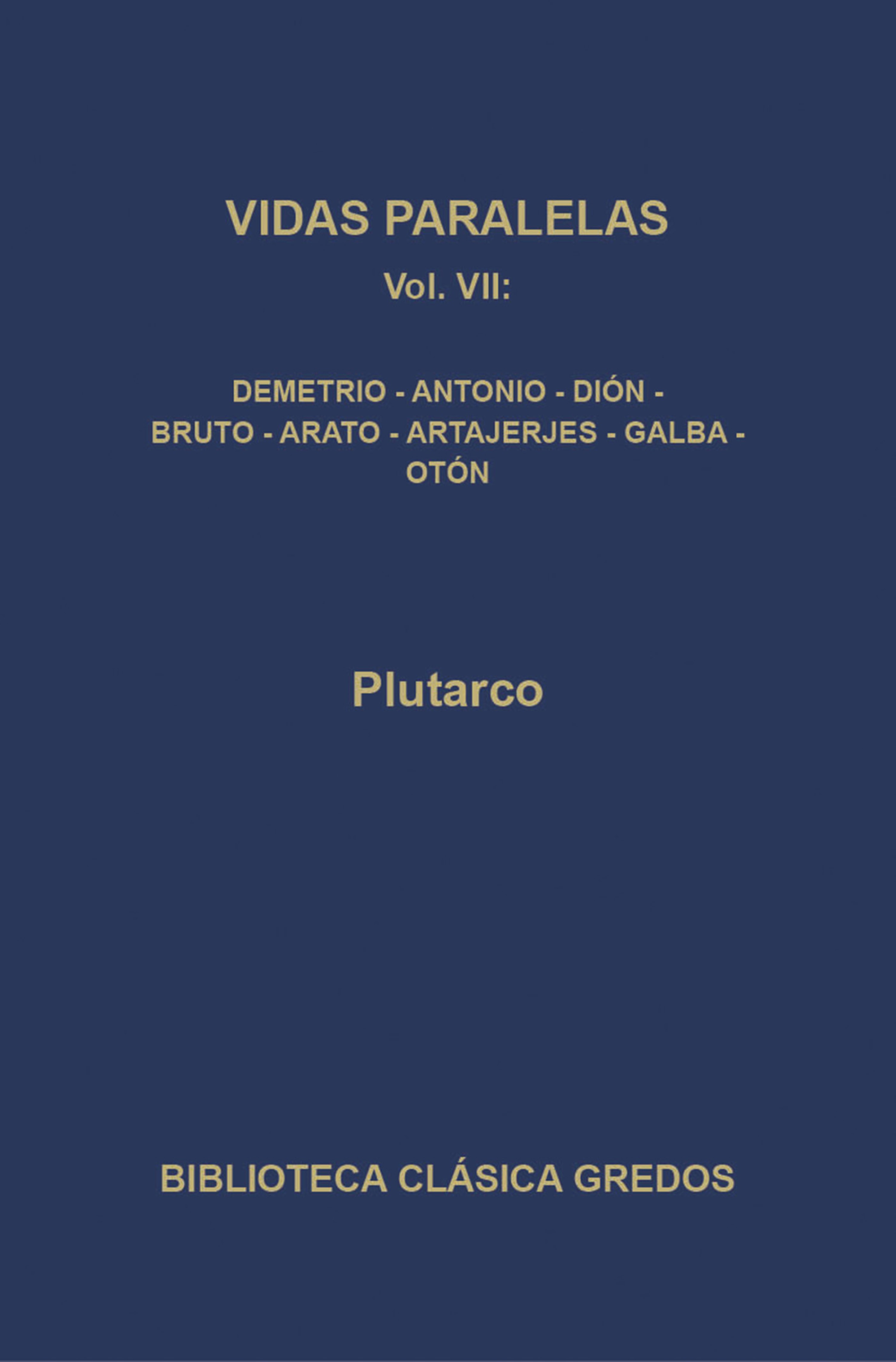 Обложка книги «Vidas paralelas VII»