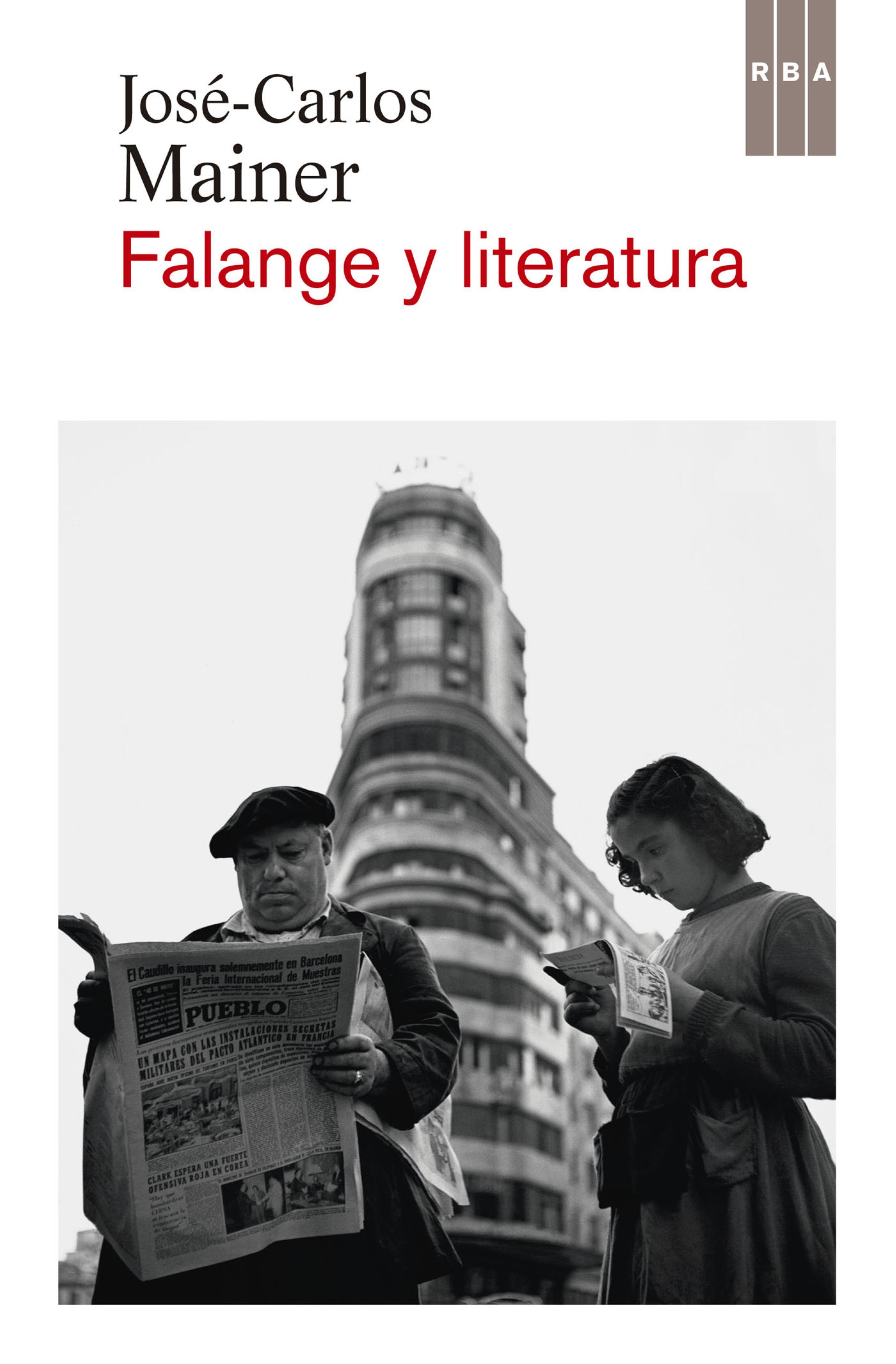 Обложка книги «Falange y literatura»
