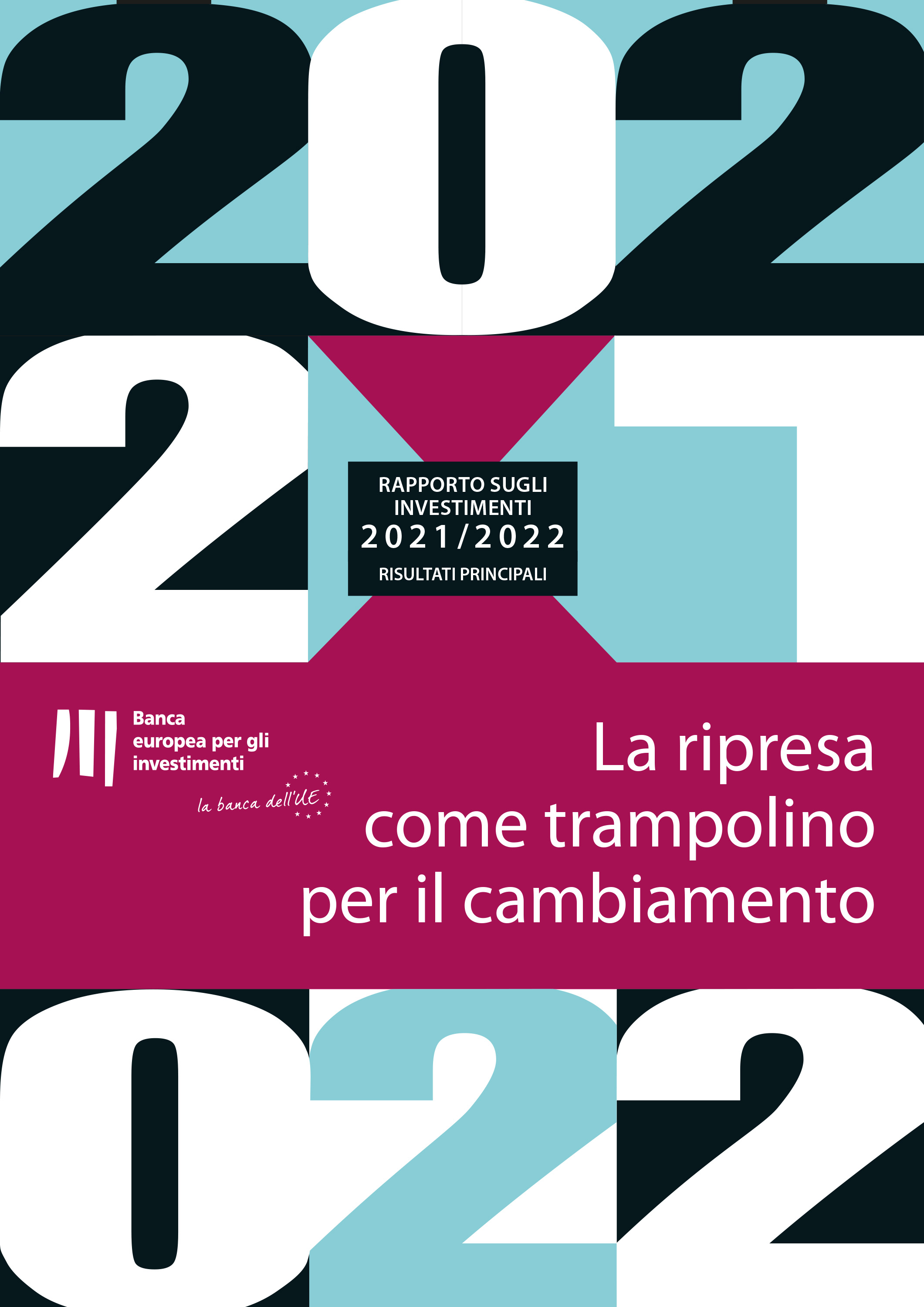 Обложка книги «Rapporto della BEI sugli investimenti 2021/2022 - Risultati principali»
