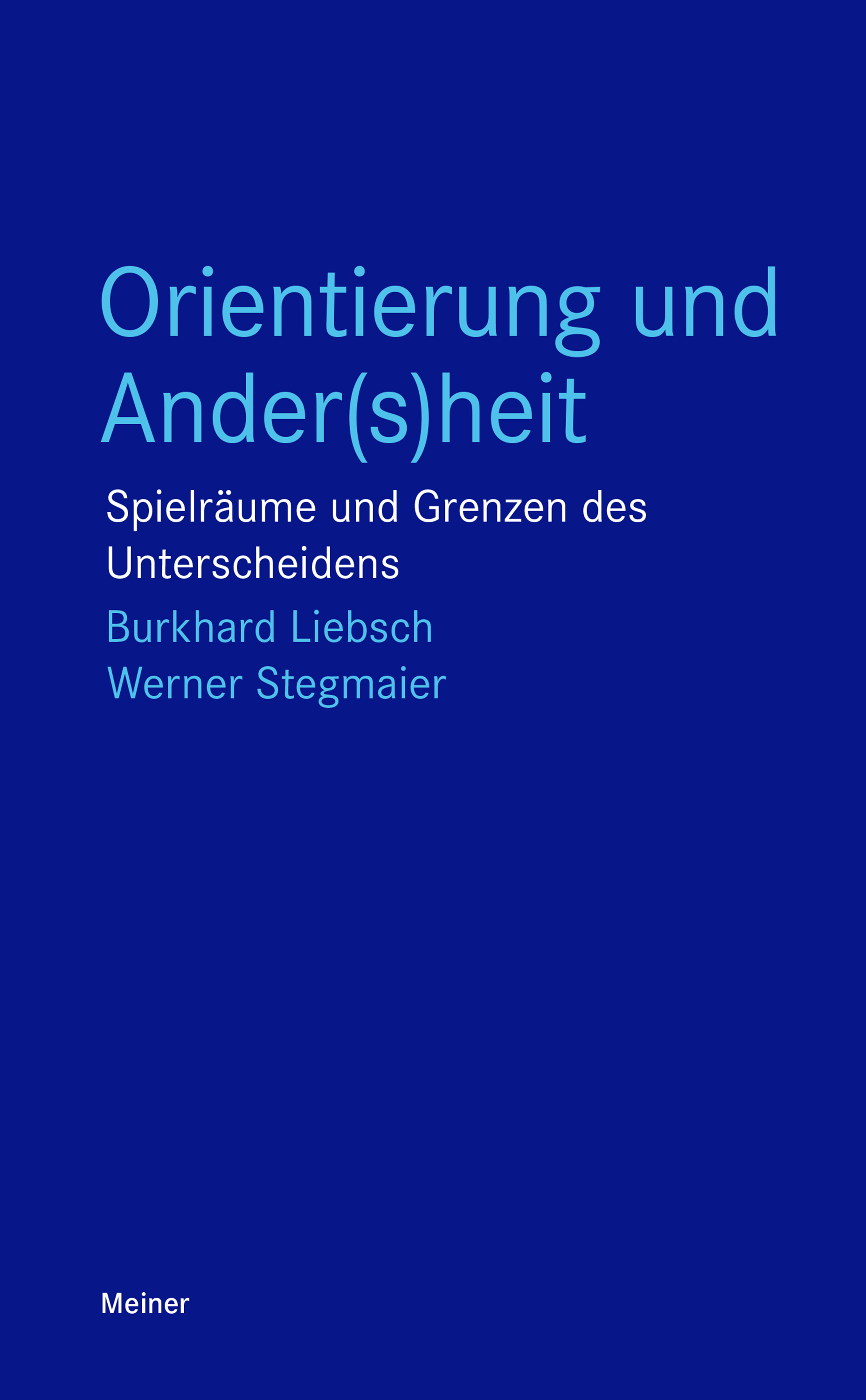 Обложка книги «Orientierung und Ander(s)heit»