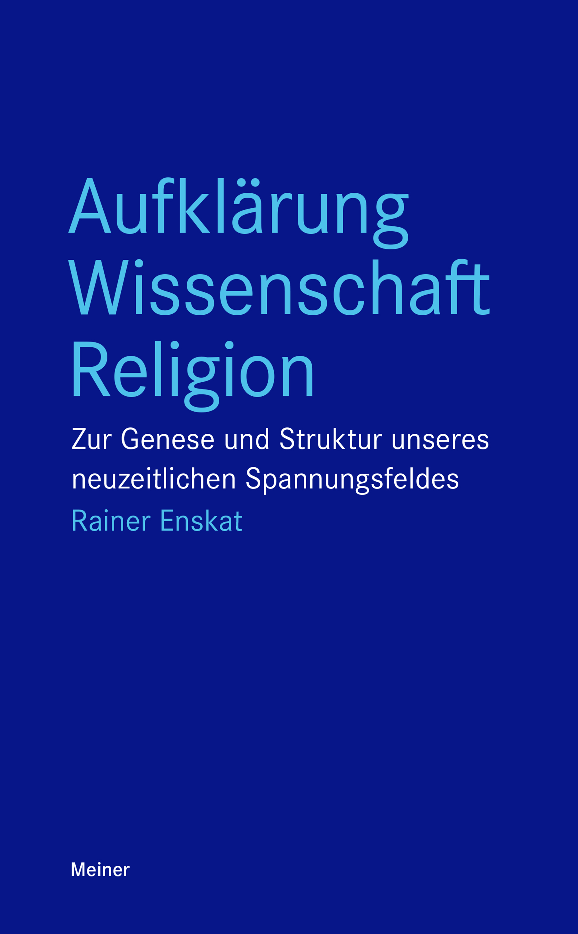 Обложка книги «Aufklärung – Wissenschaft – Religion»