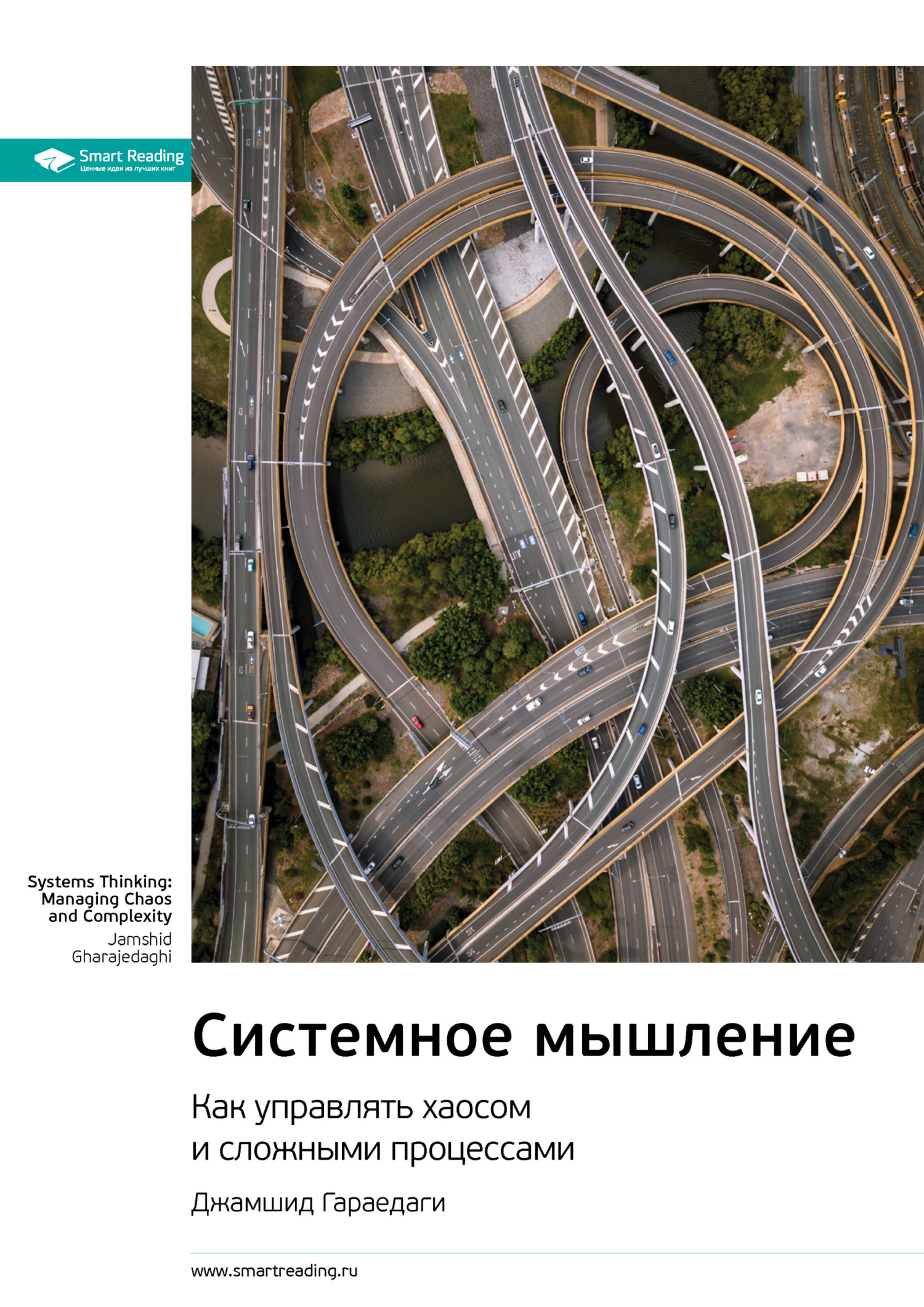 Обложка книги «Ключевые идеи книги: Системное мышление. Как управлять хаосом и сложными процессами. Джамшид Гараедаги»