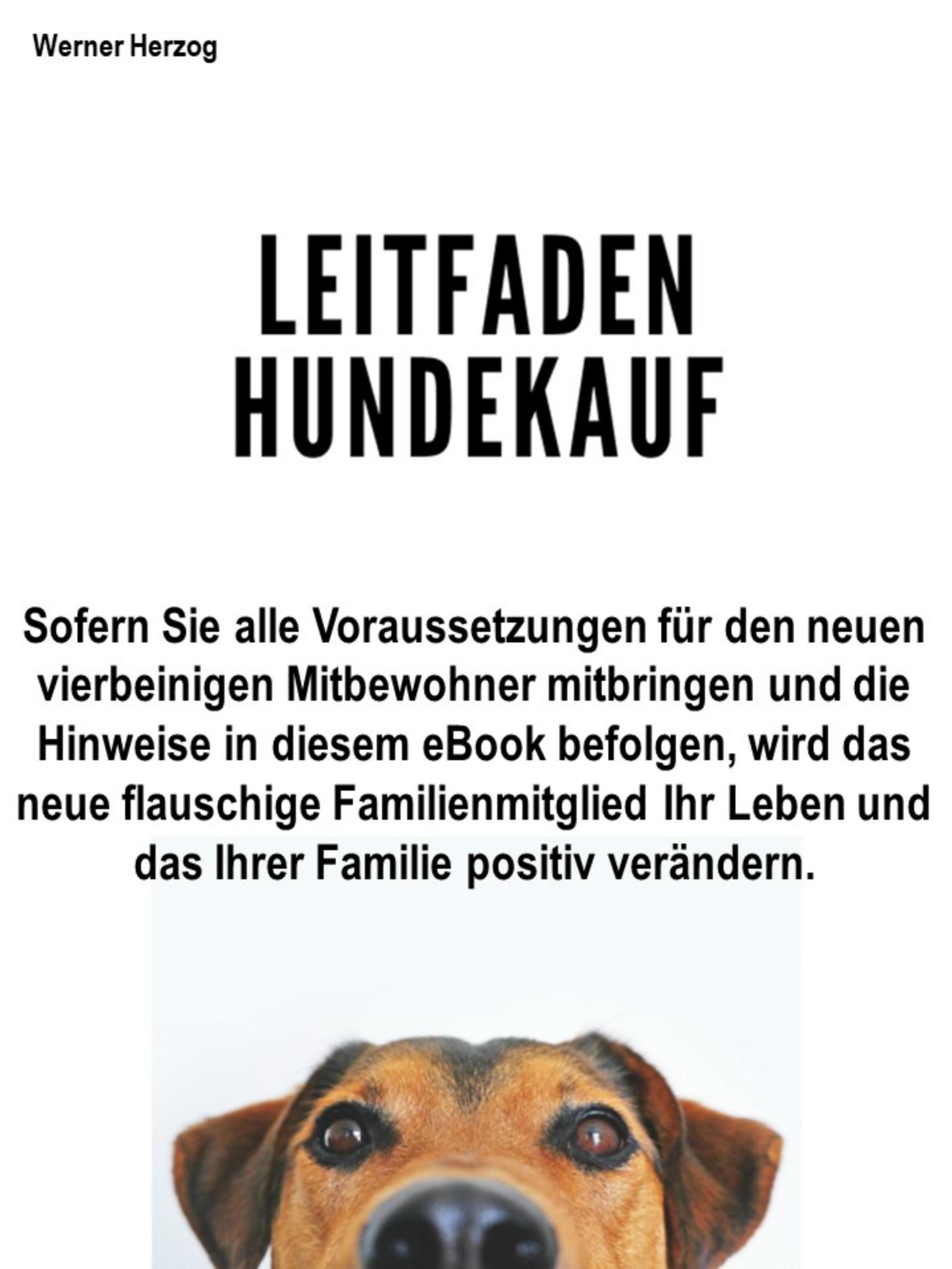 Обложка книги «Leitfaden Hundekauf»