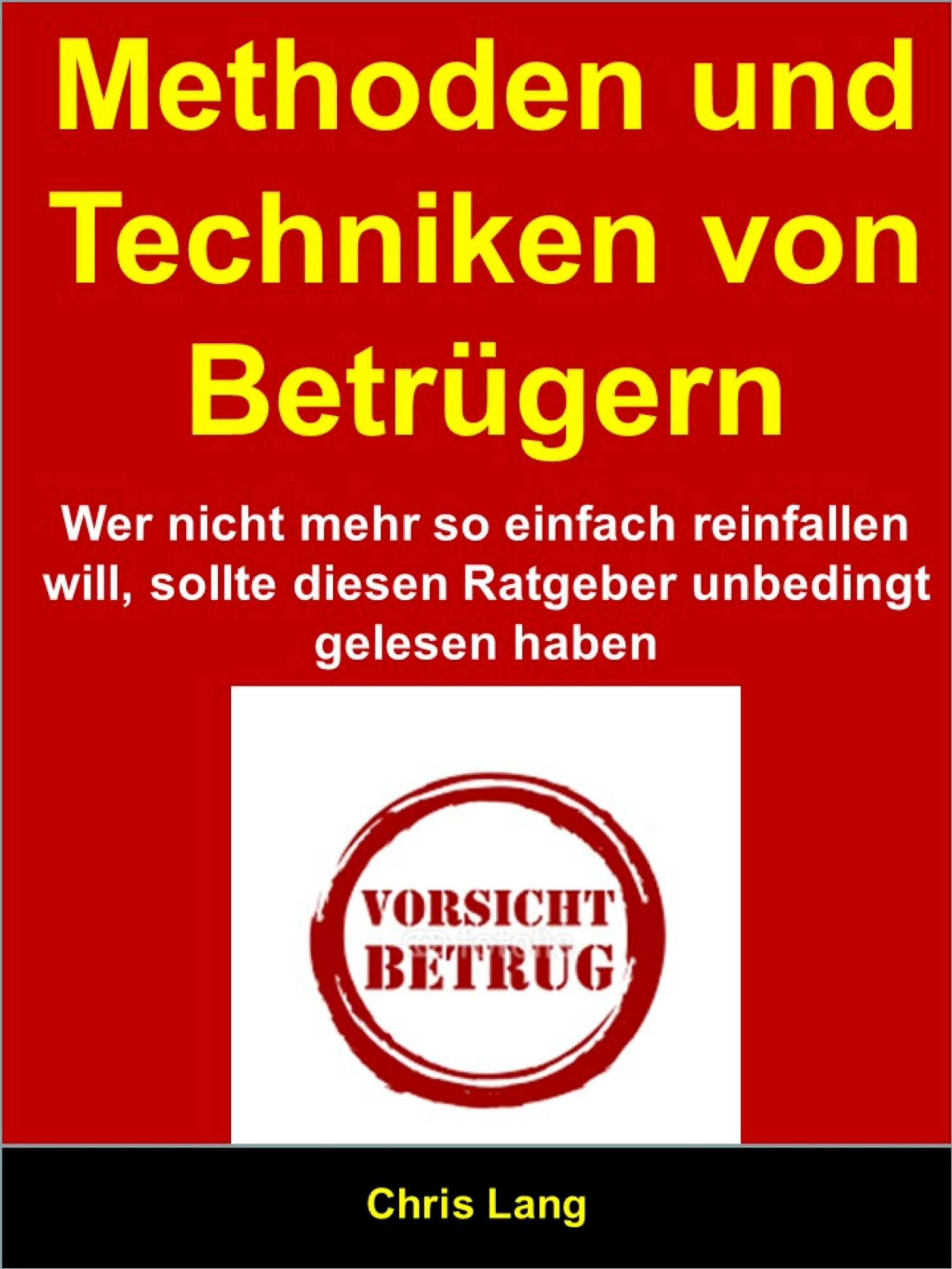 Обложка книги «Methoden und Techniken von Betrügern»