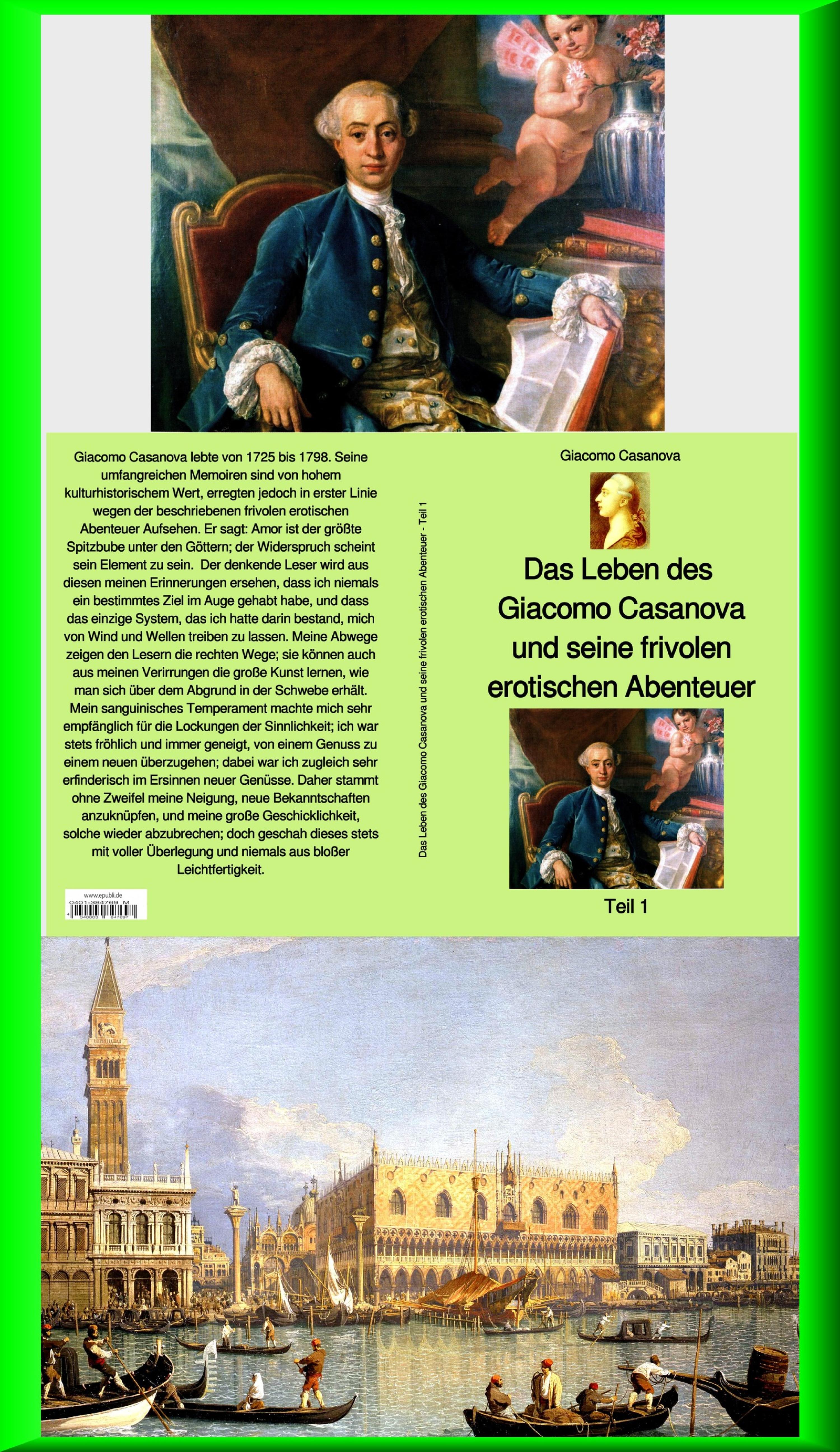 Обложка книги «Das Leben des Giacomo Casanova und seine frivolen erotischen Abenteuer - Teil 1»