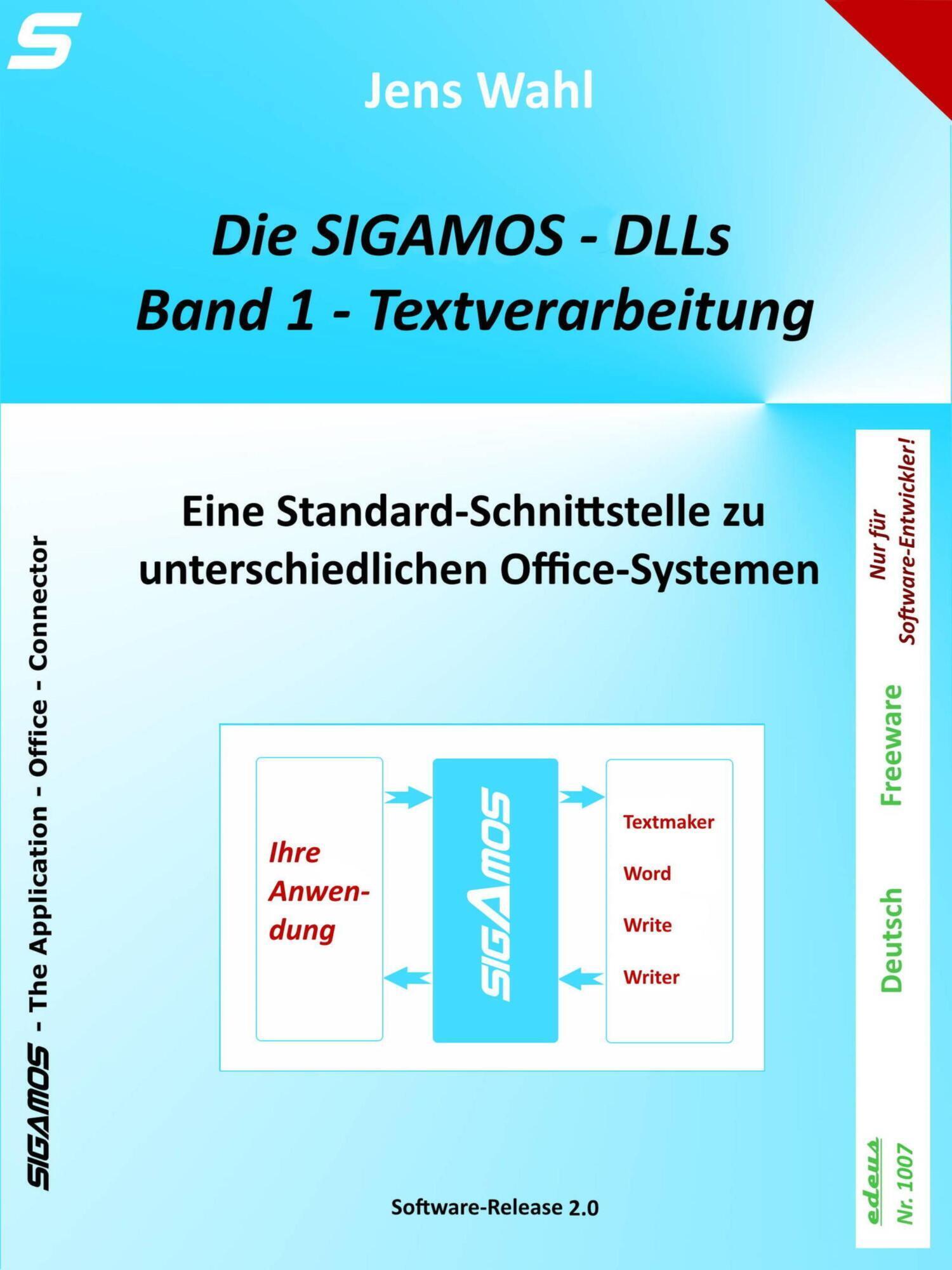Обложка книги «Die SIGAMOS-DLLs – Band 1: Textverarbeitung»
