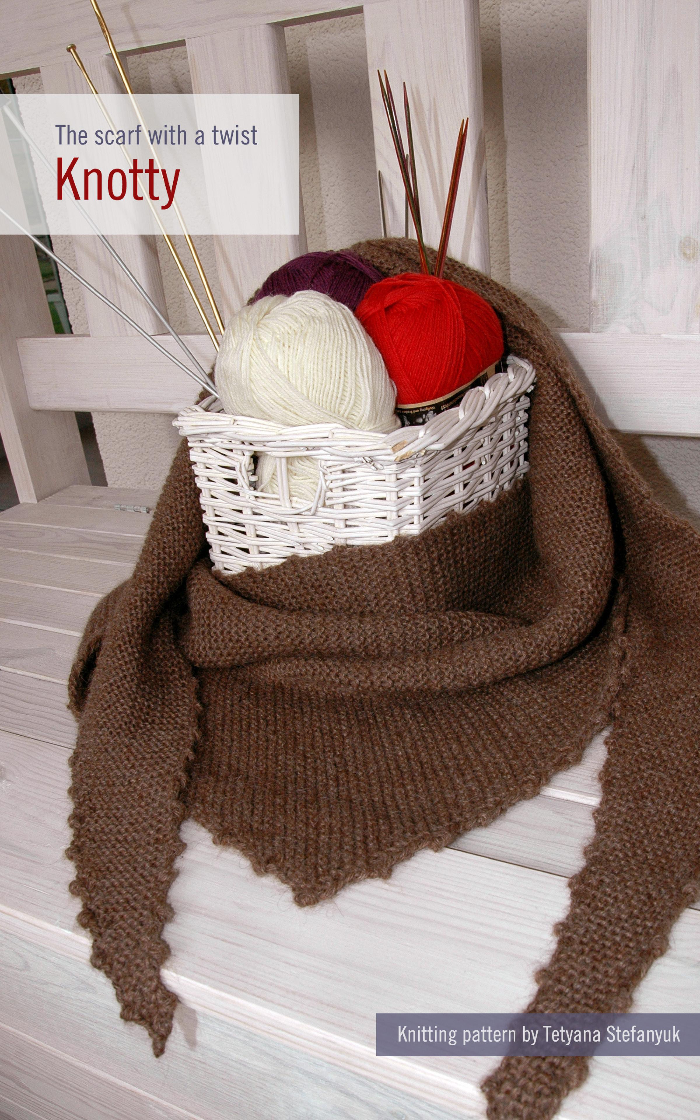 Обложка книги «Knotty. The scarf with a twist»