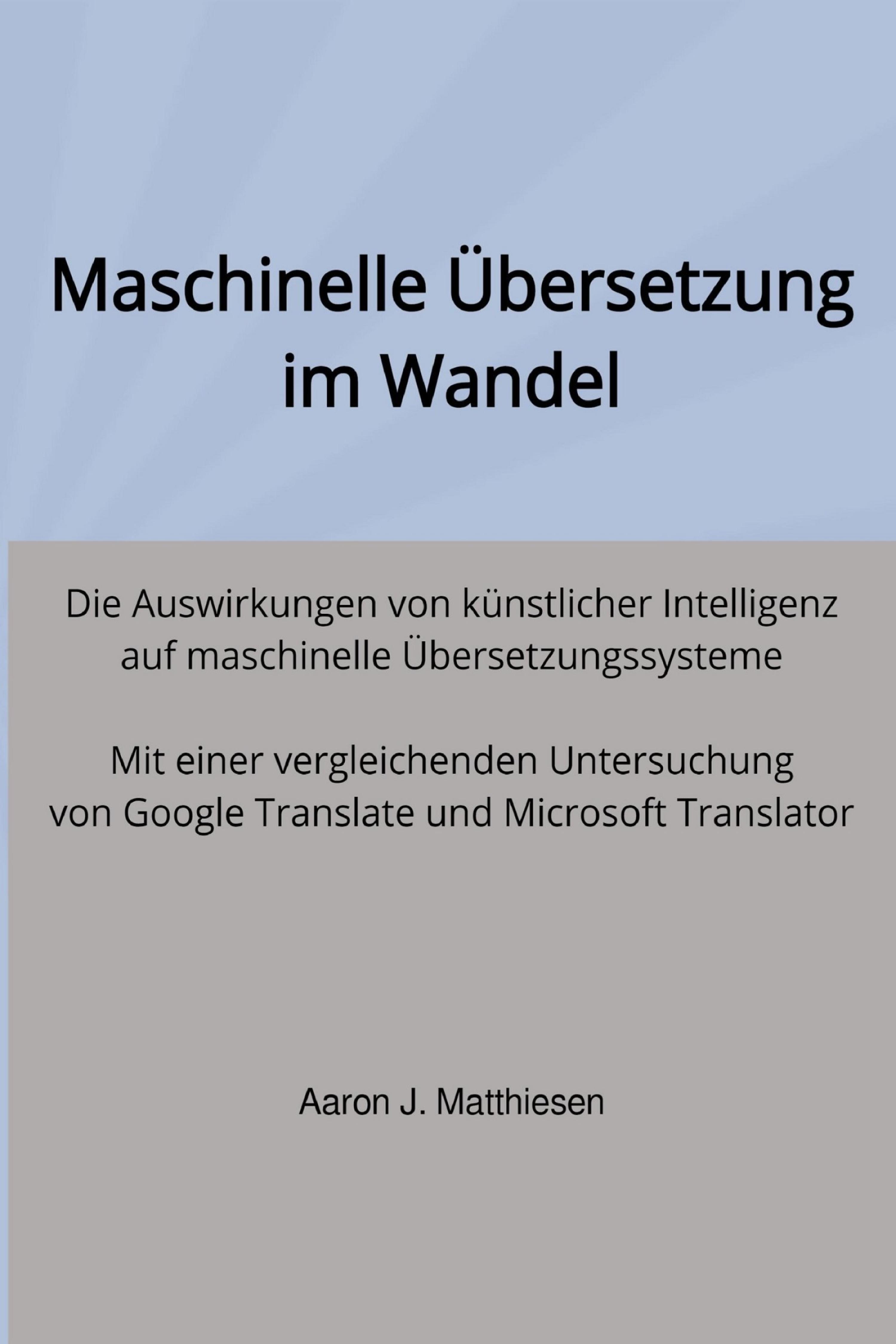 Обложка книги «Maschinelle Übersetzung im Wandel»