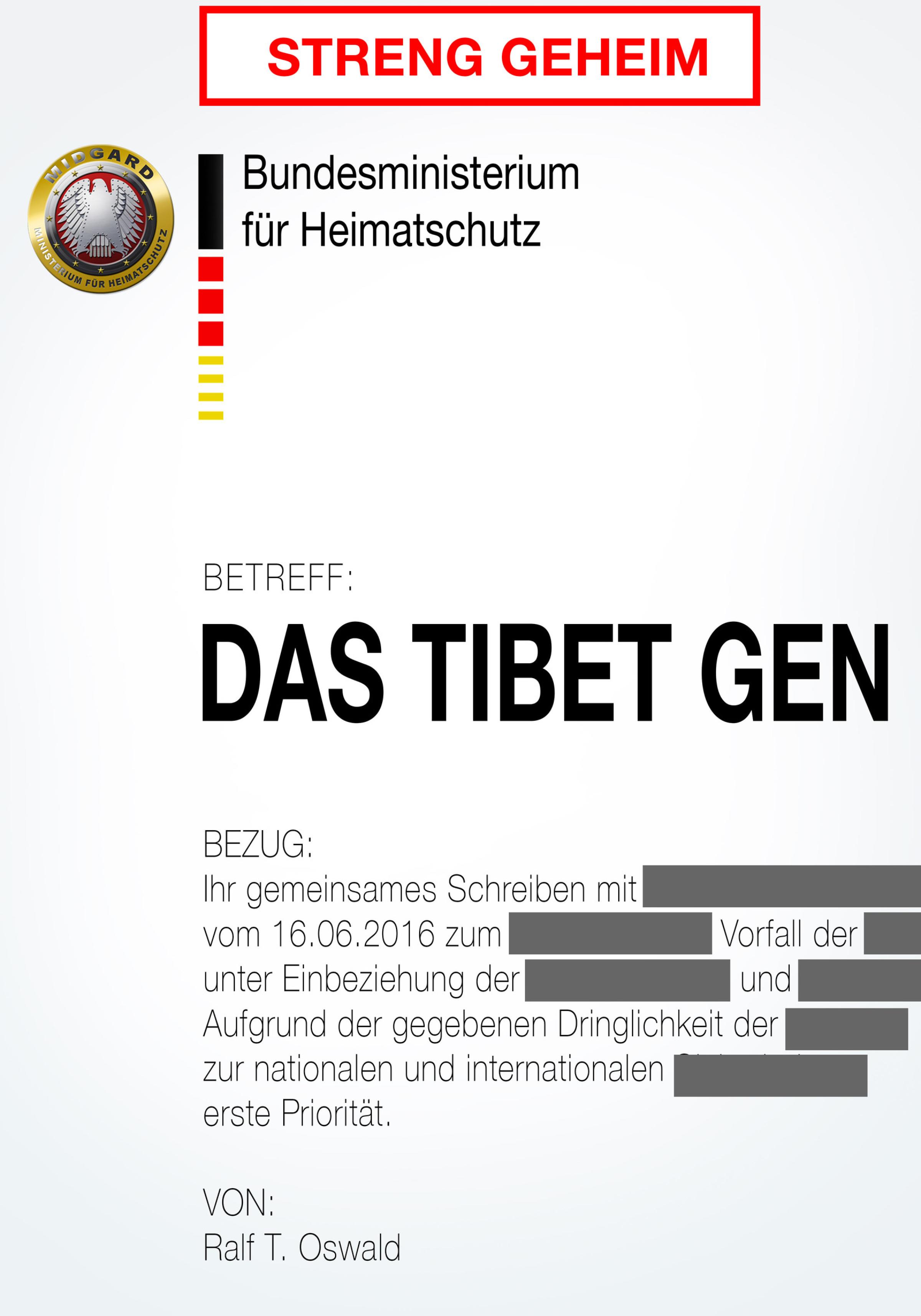 Обложка книги «Das Tibet Gen»