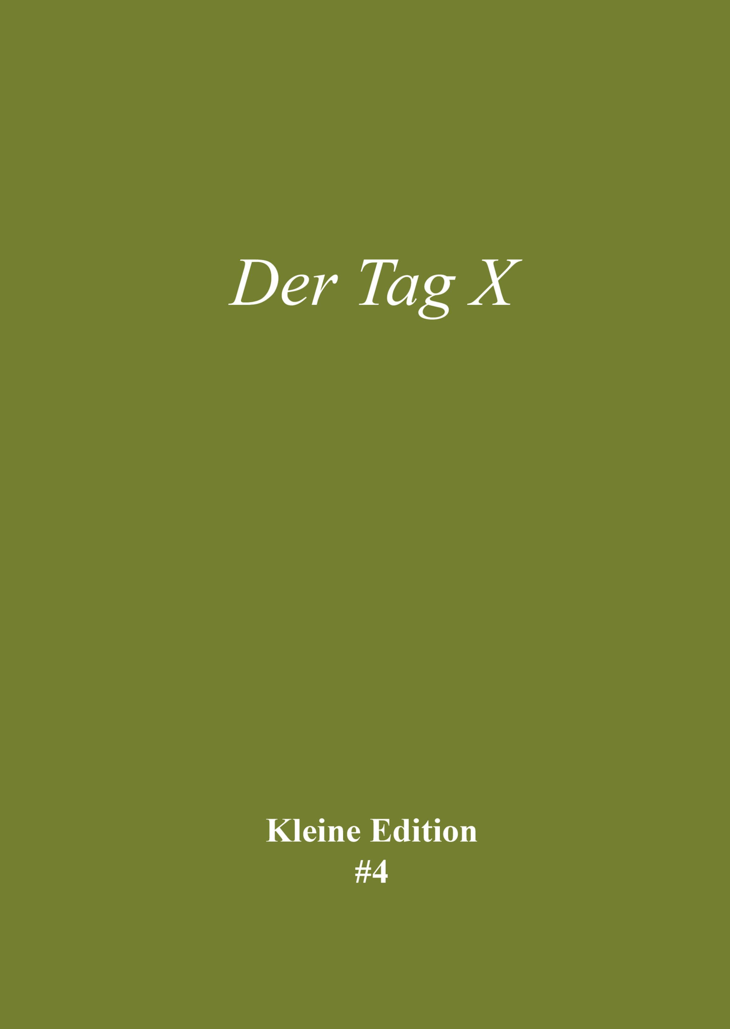 Обложка книги «Der Tag X»
