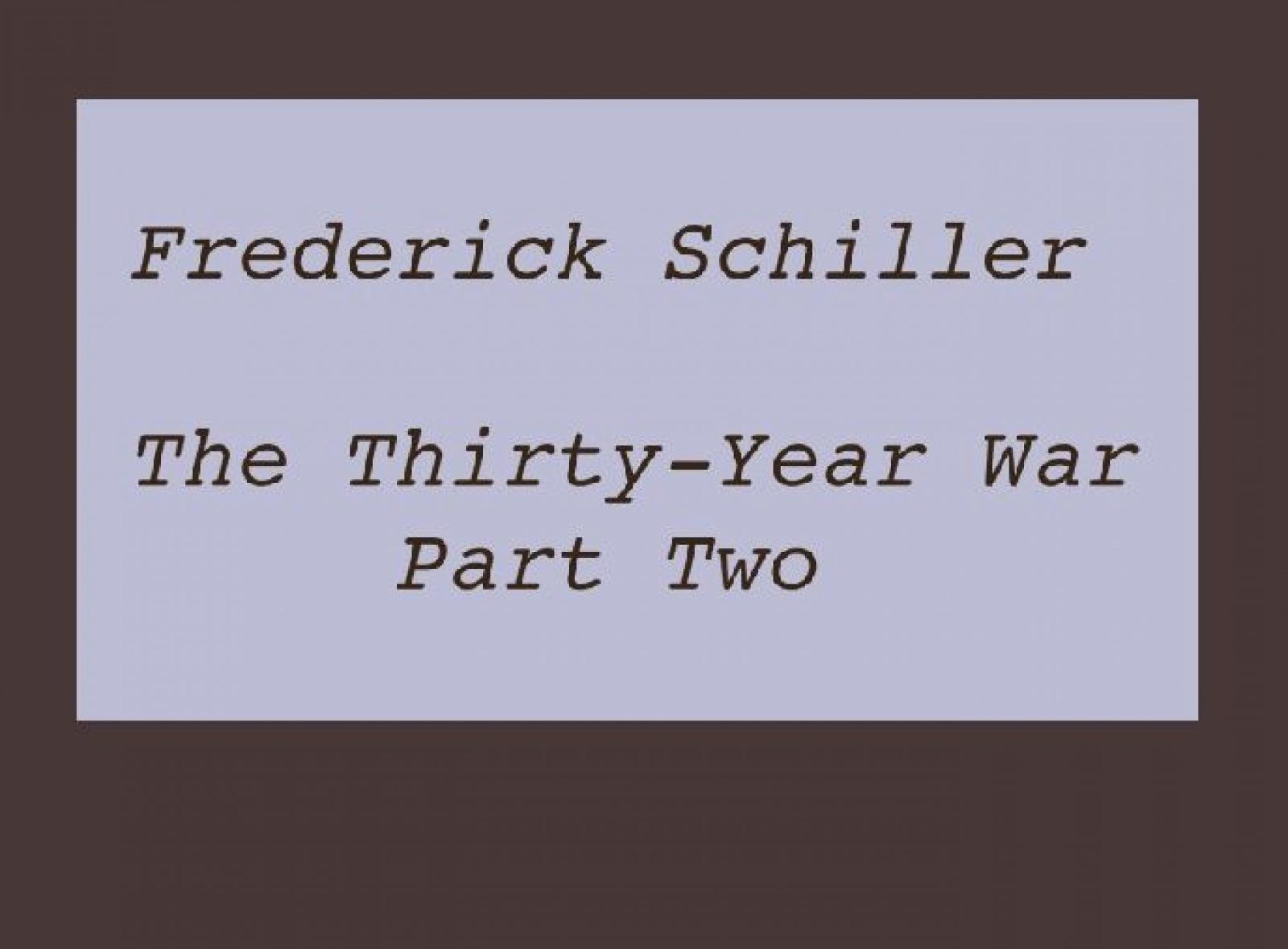 Обложка книги «The Thirty-Year War Part Two»