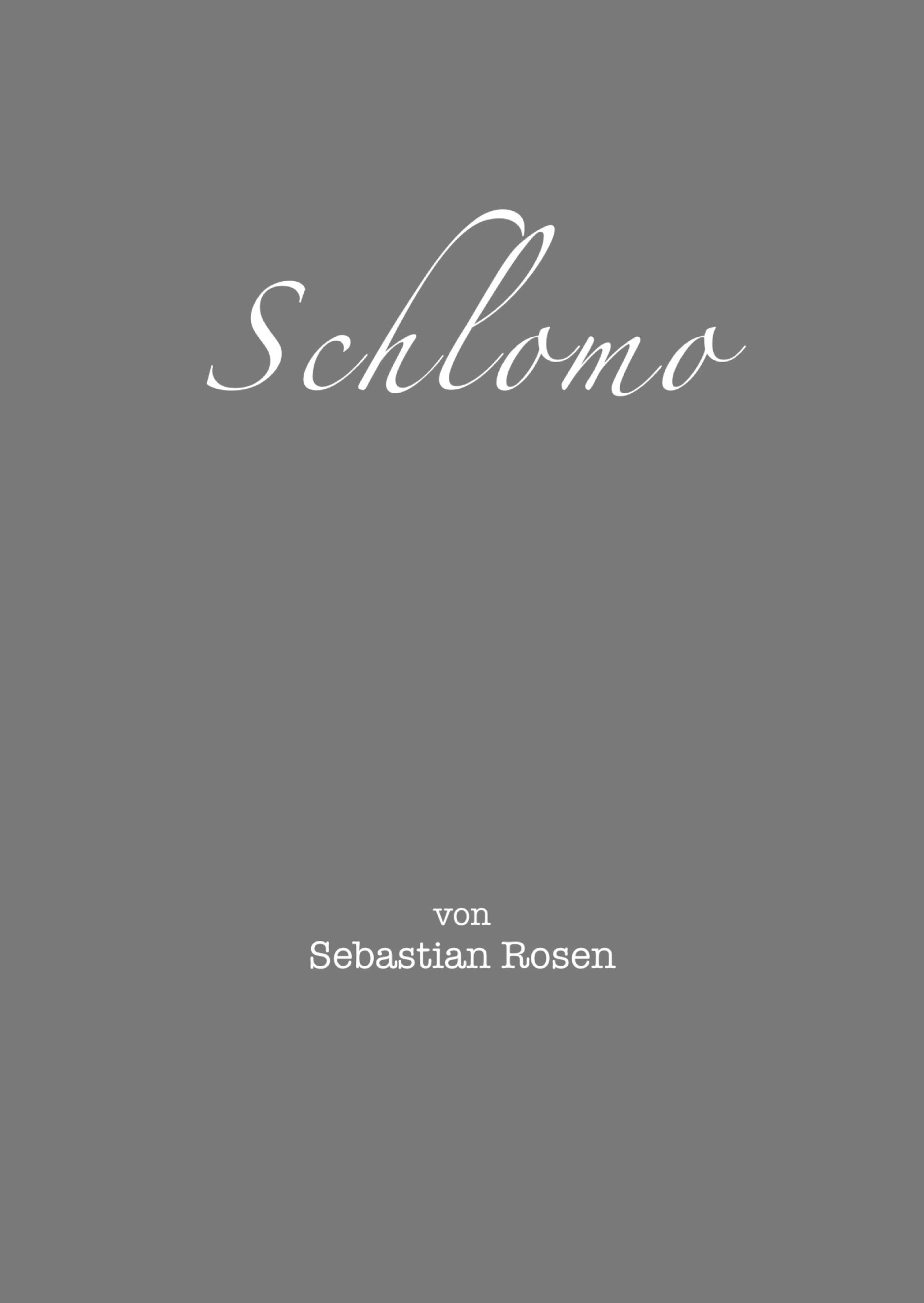 Обложка книги «Schlomo»