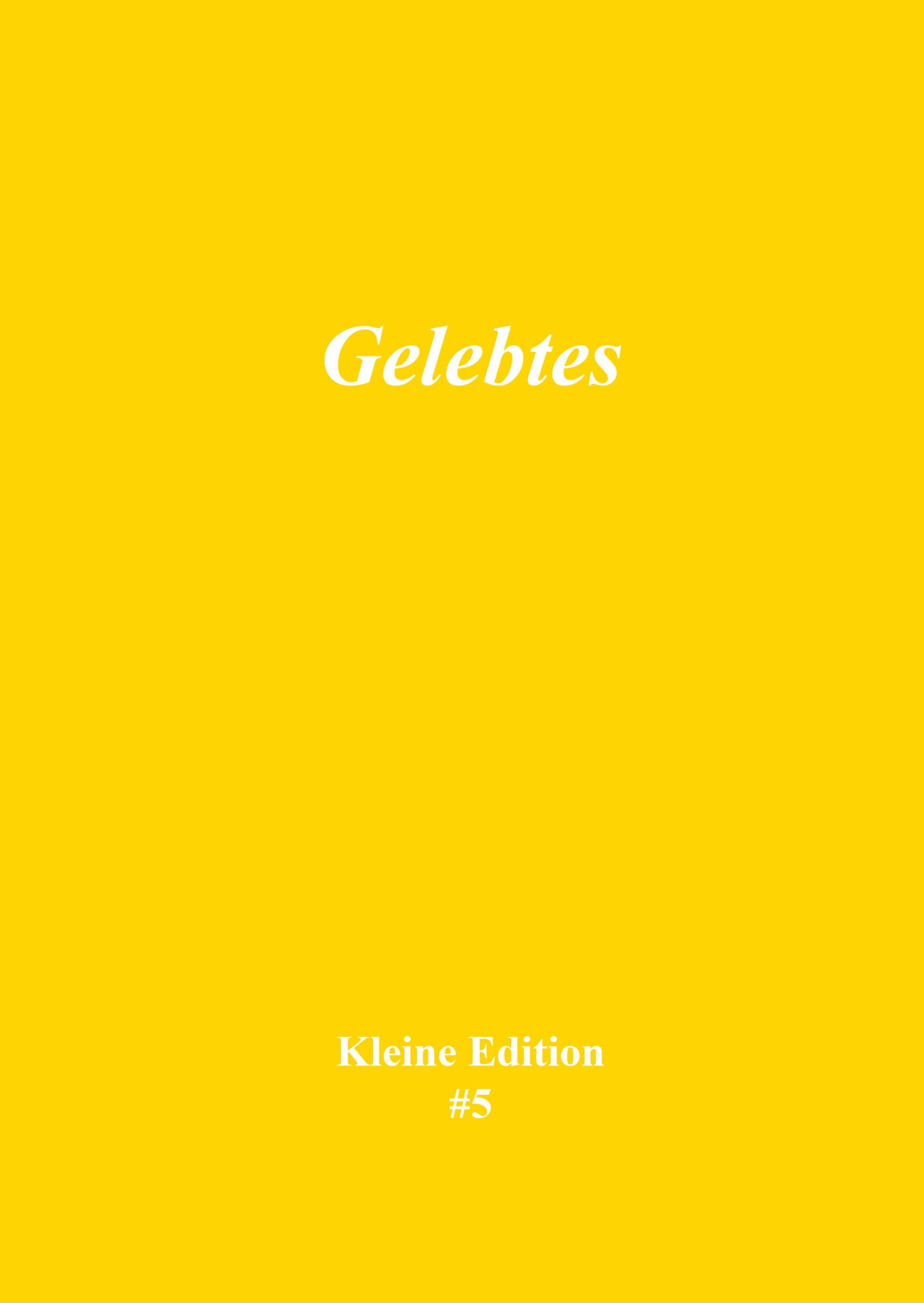 Обложка книги «Gelebtes»