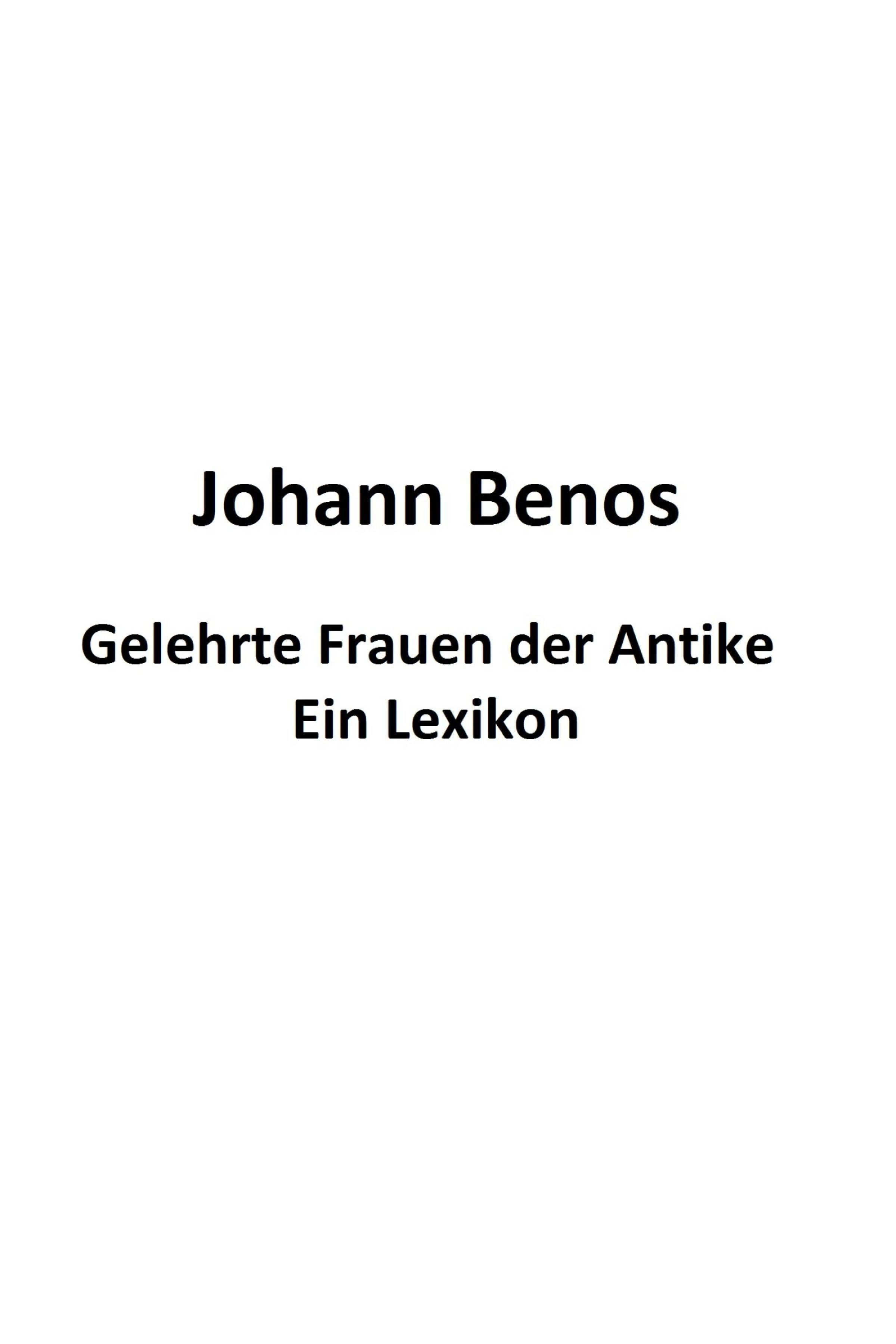 Обложка книги «Gelehrte Frauen der Antike - Ein Lexikon»