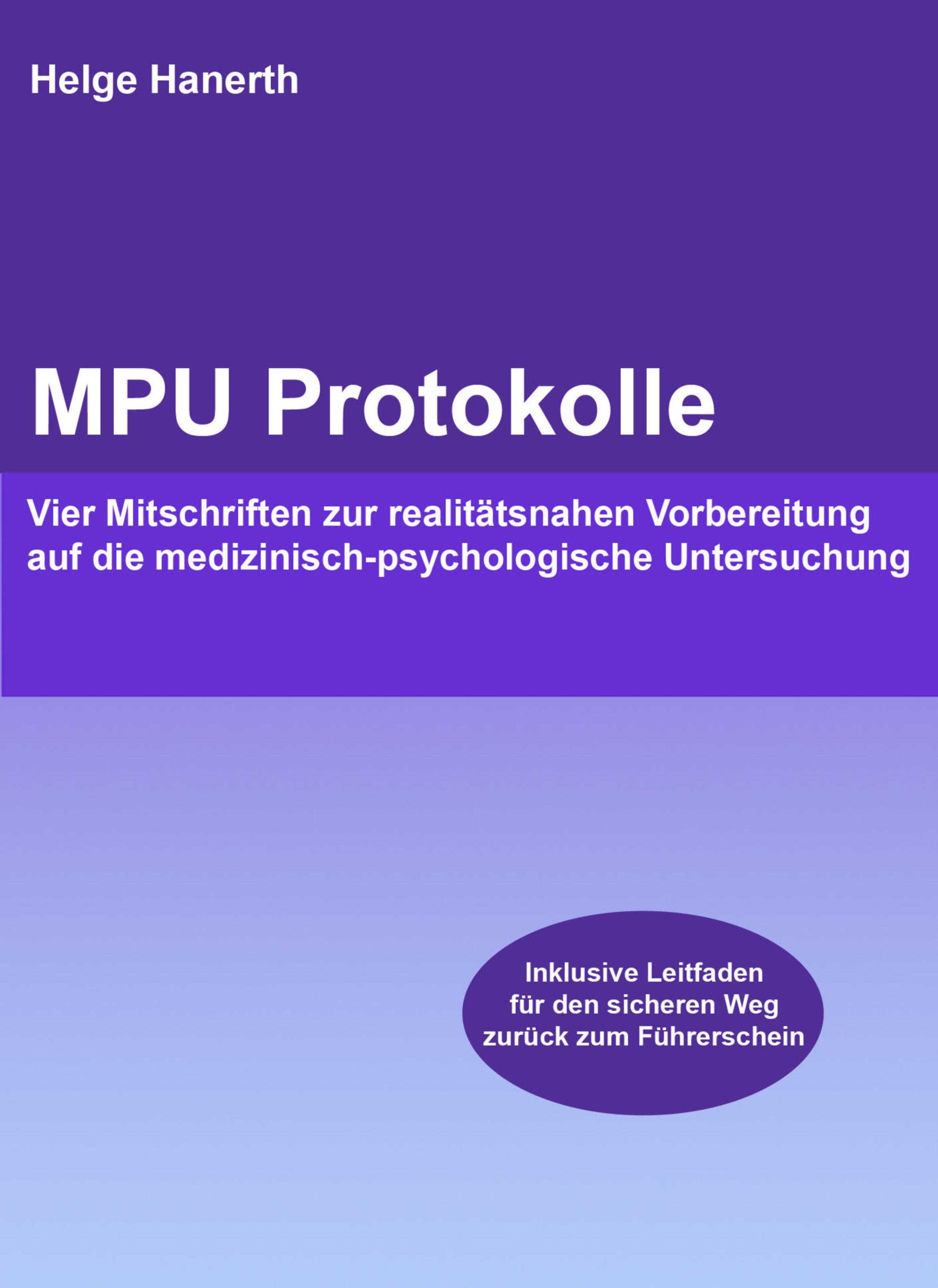 Обложка книги «MPU Protokolle»