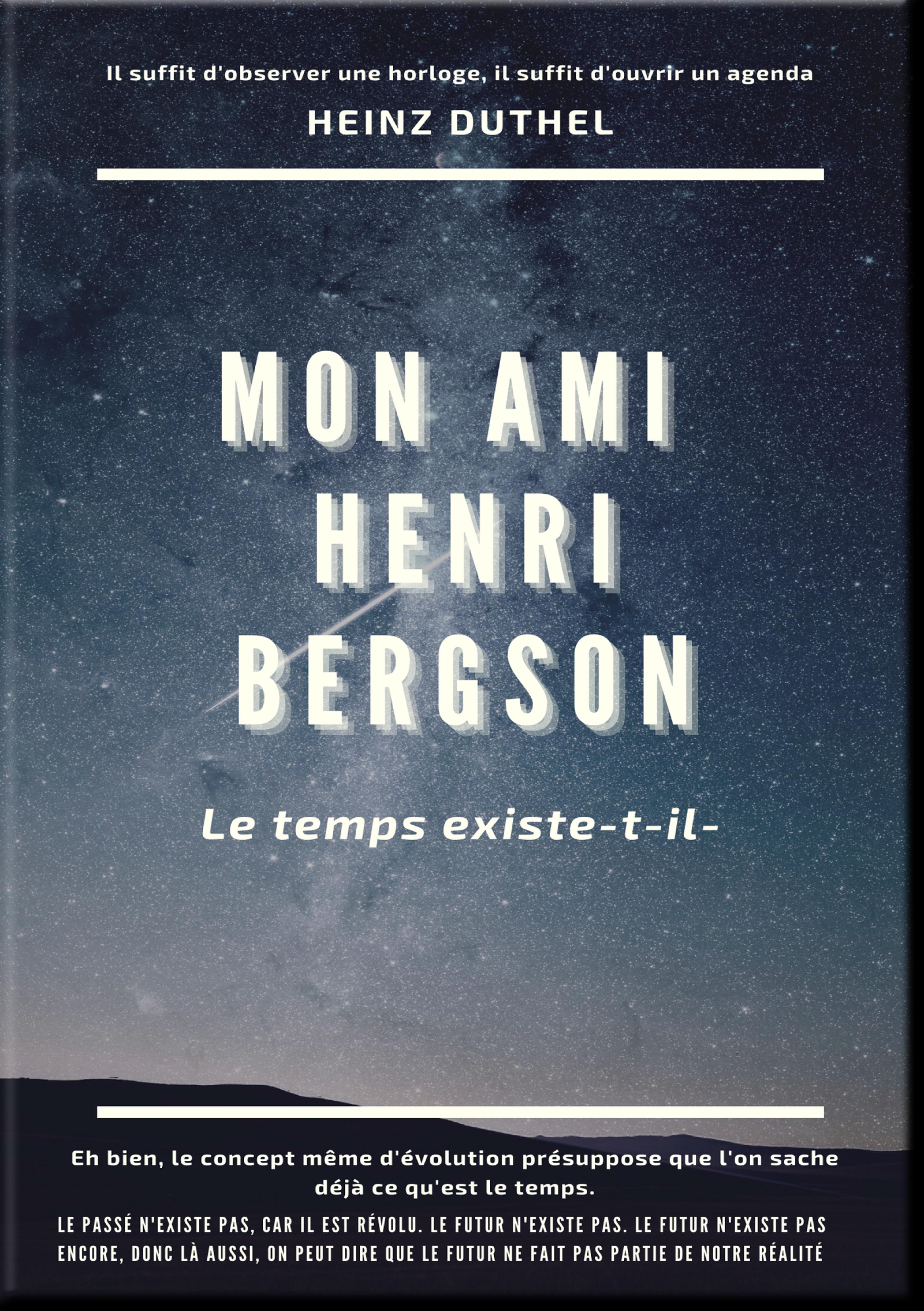 Обложка книги «MON AMI HENRI BERGSON»