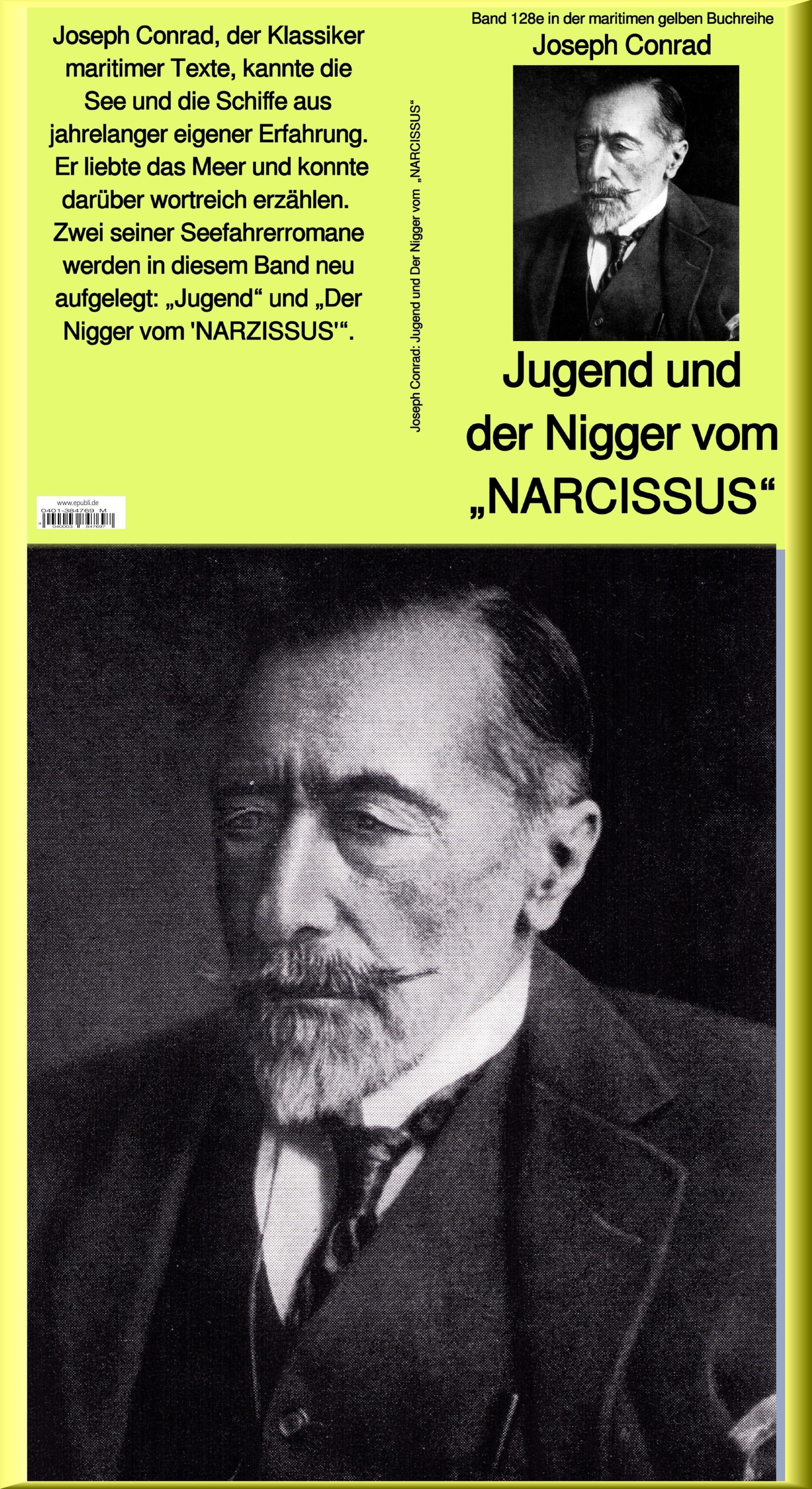 Обложка книги «Jugend und Der Nigger vom "NARCISSUS" - Band 128e in der maritimen gelben Buchreihe bei Jürgen Ruszkowski»