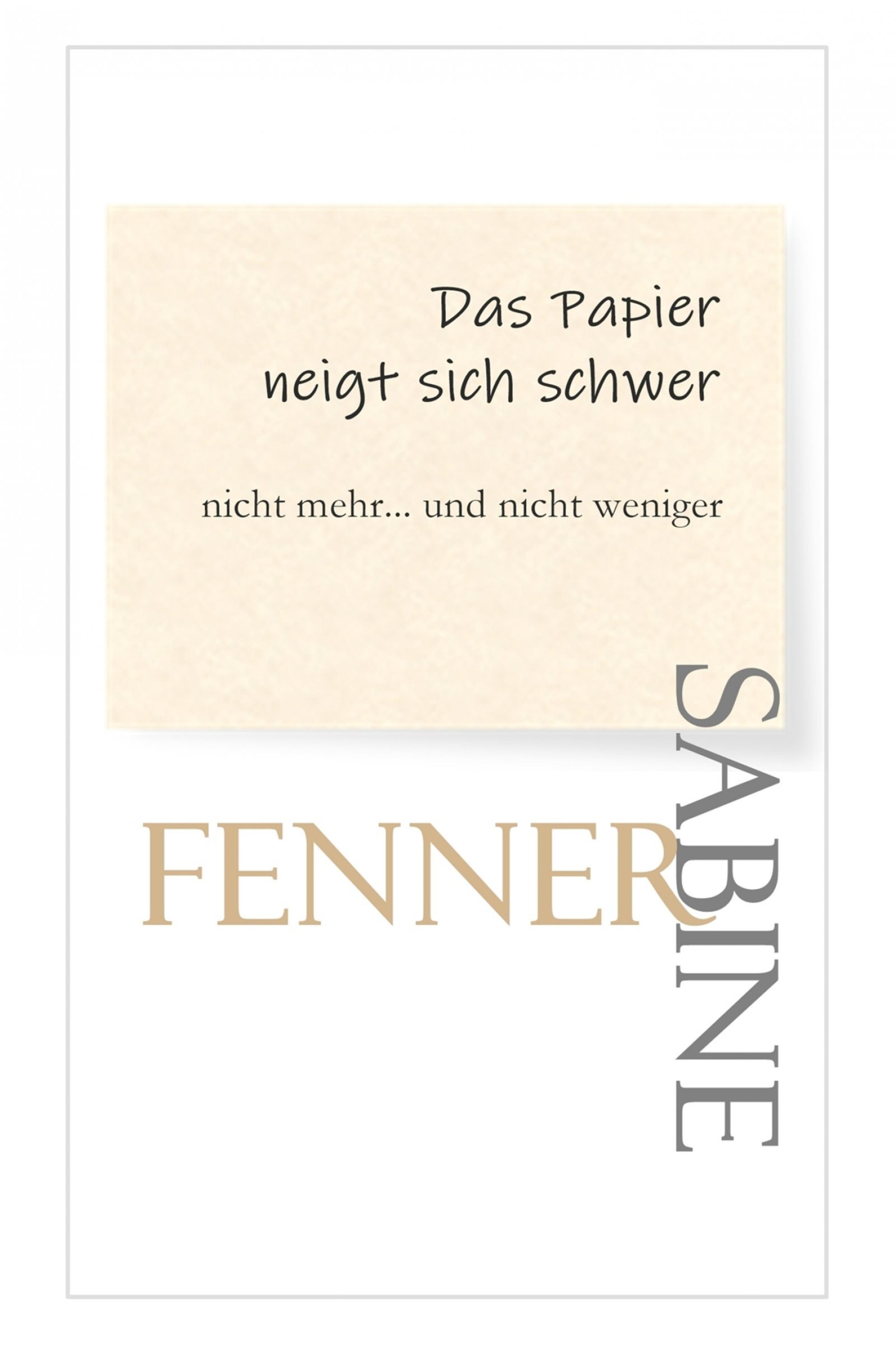 Обложка книги «Das Papier neigt sich schwer»