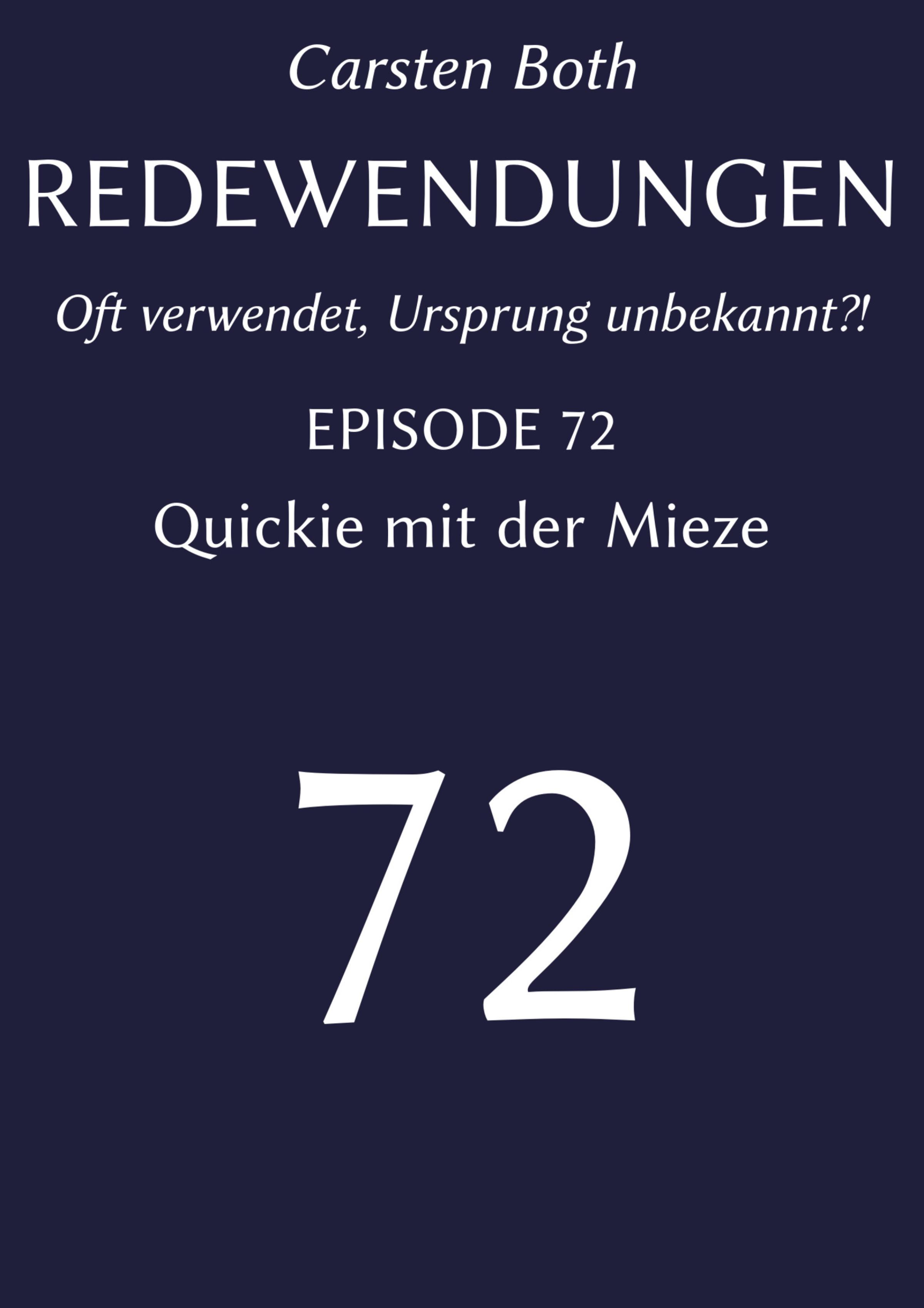 Обложка книги «Redewendungen: Quickie mit der Mieze»