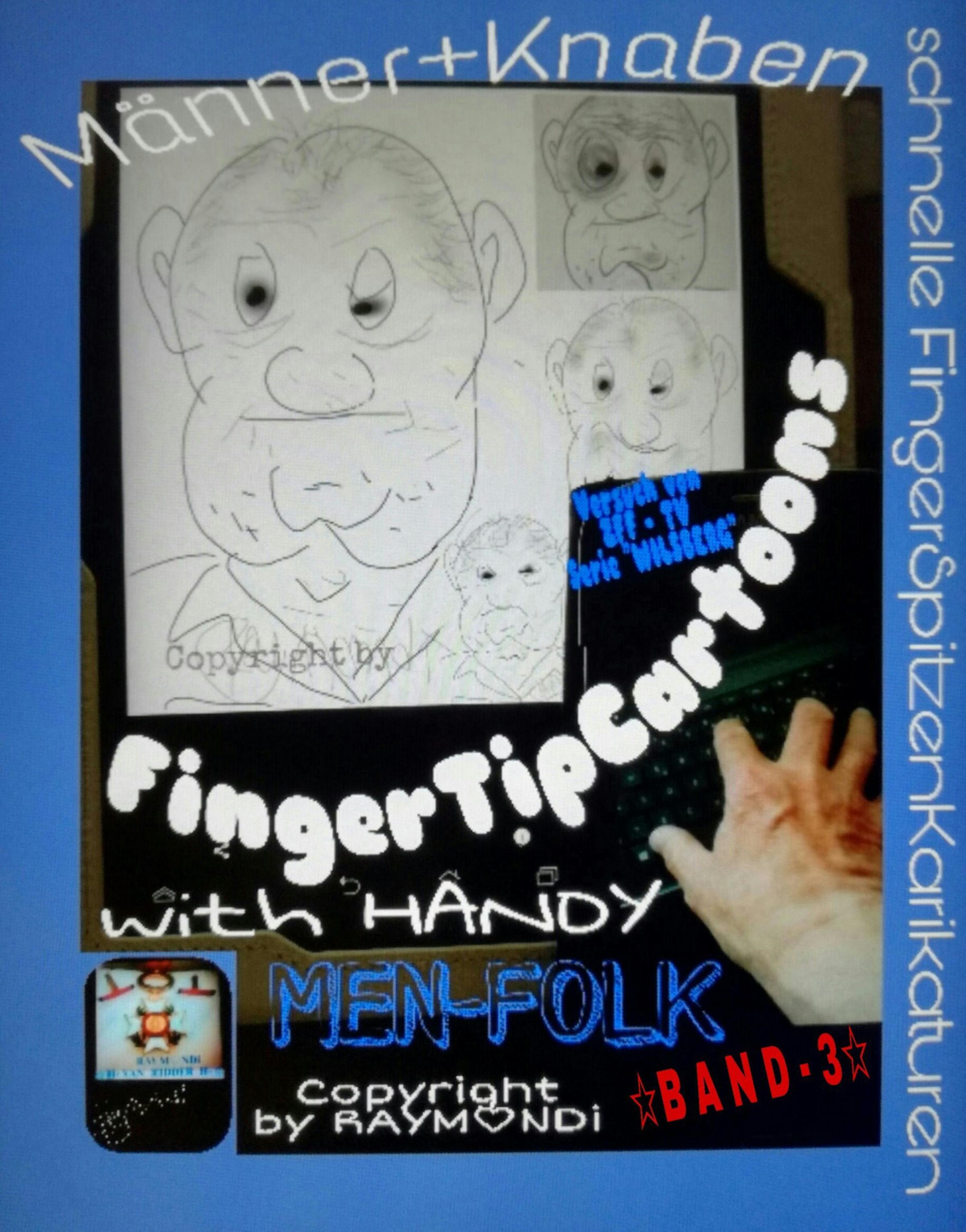 Обложка книги «FingerTipCartoons_MENSFOLK_with_Handy»