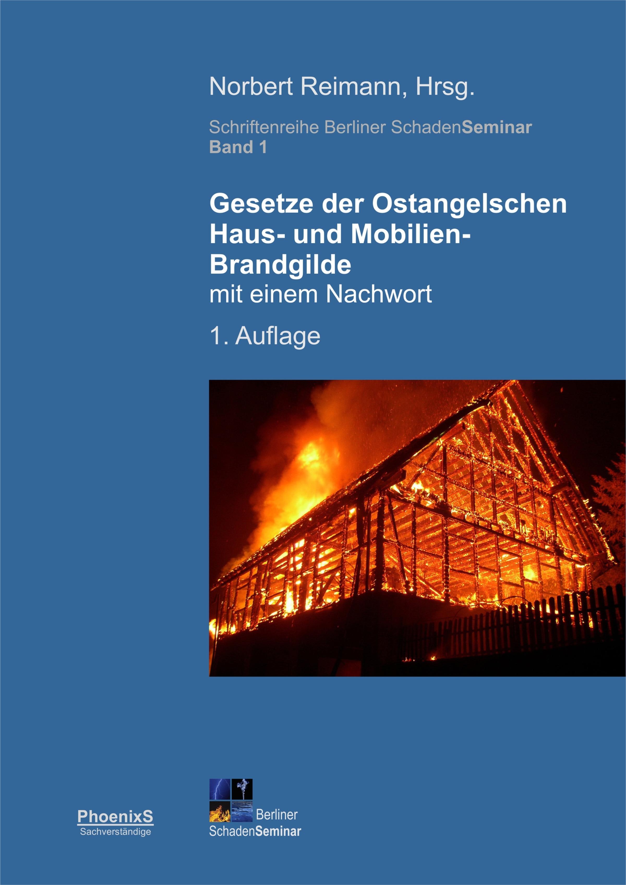 Обложка книги «Gesetze der Ostangelschen Haus- und Mobilien-Brandgilde»