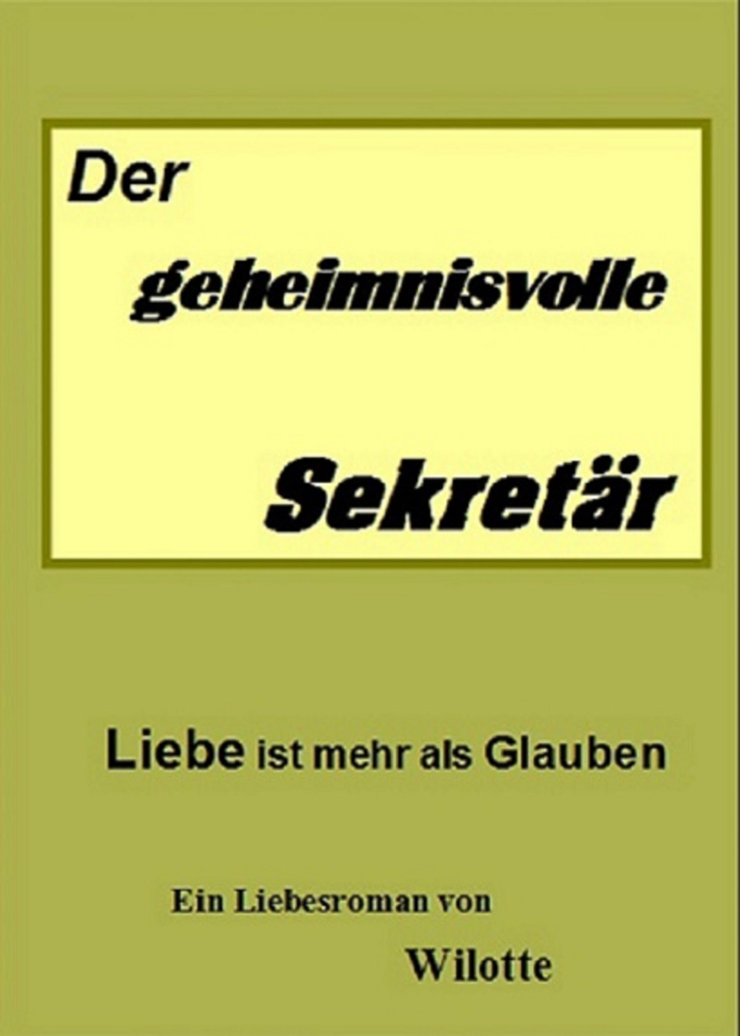 Обложка книги «Der geheimnisvolle Sekretär»