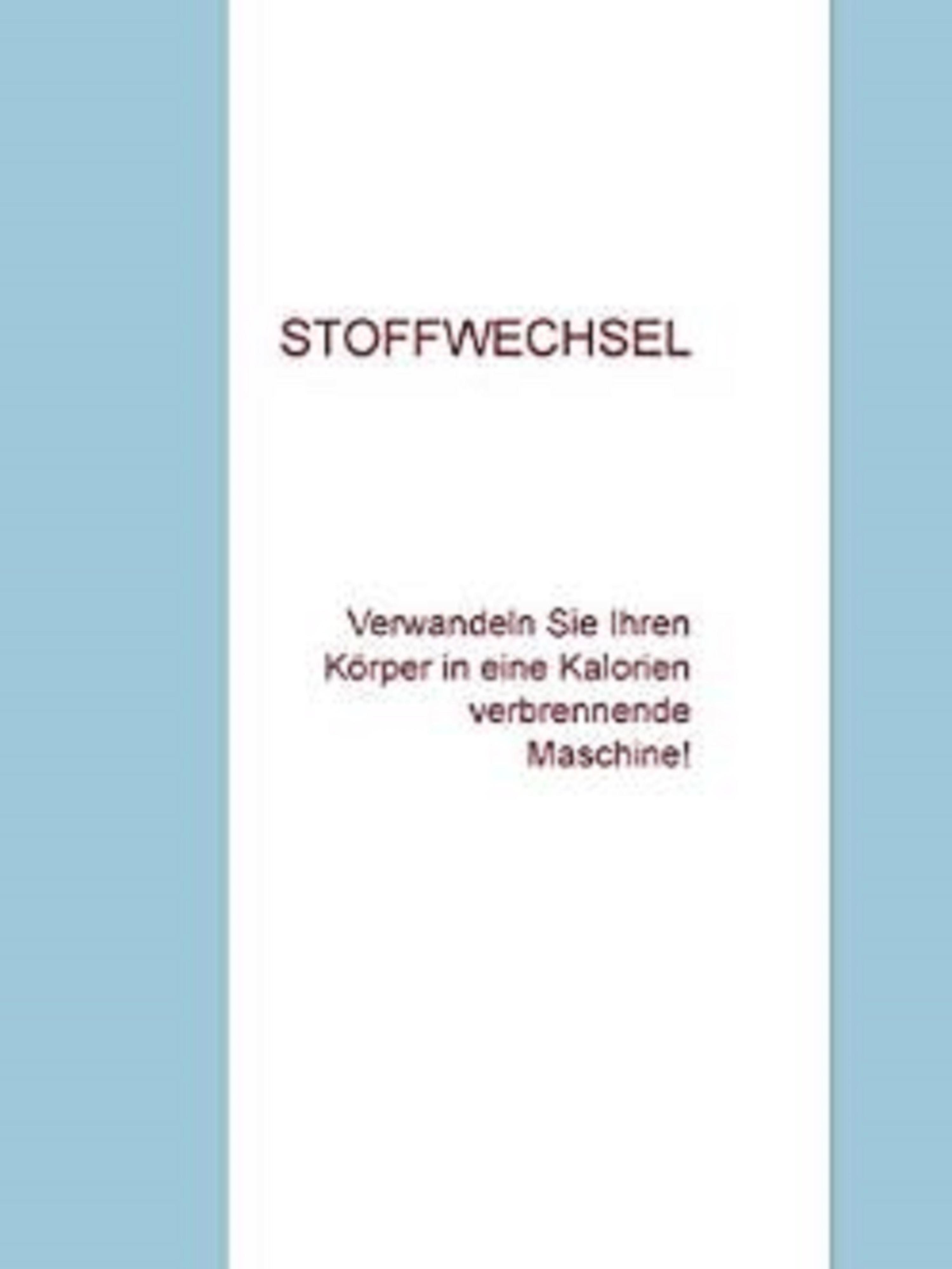 Обложка книги «STOFFWECHSEL»