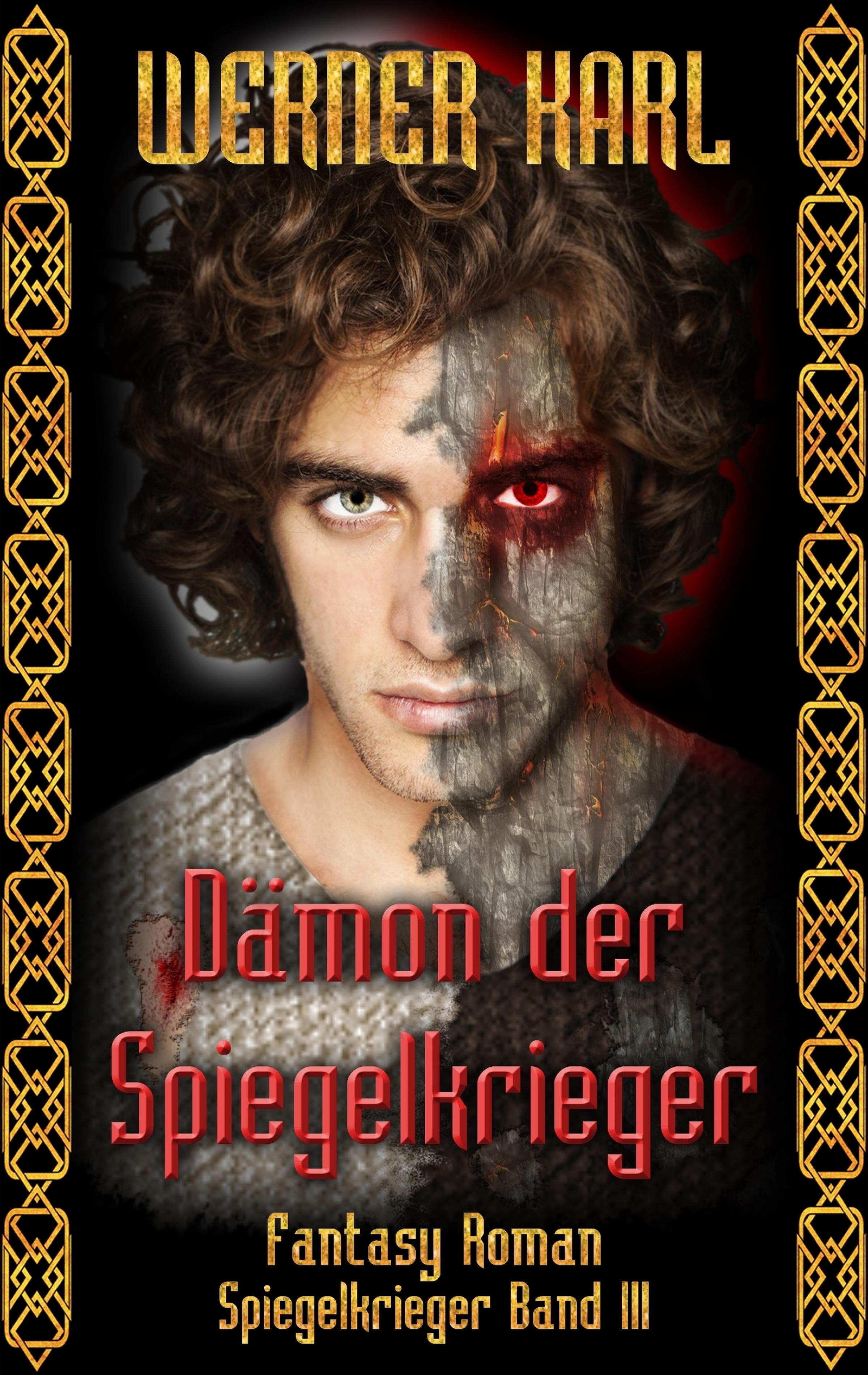 Обложка книги «Dämon der Spiegelkrieger»
