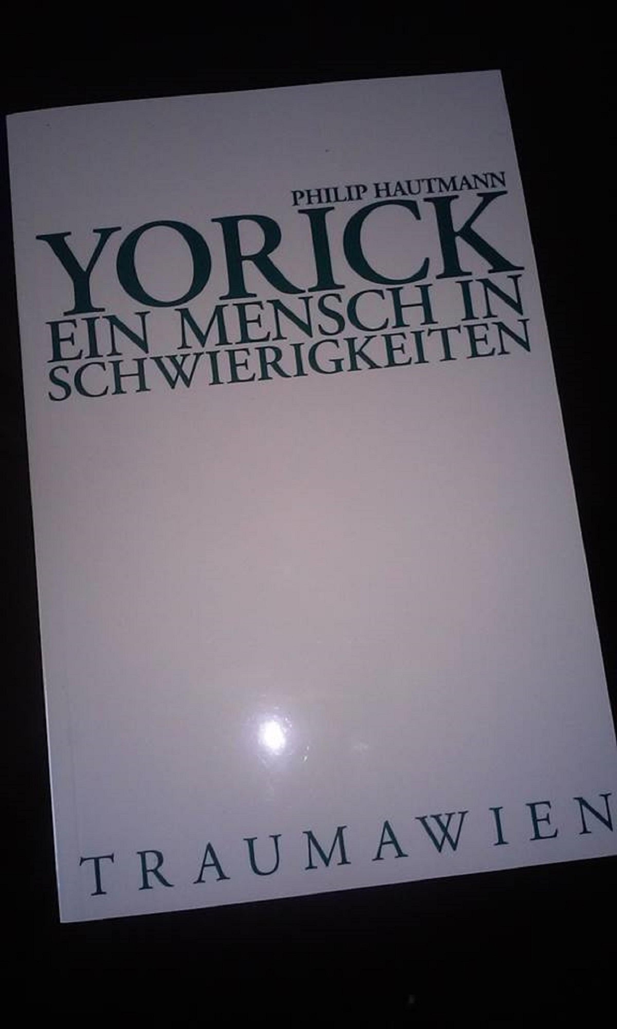 Обложка книги «Yorick - Ein Mensch in Schwierigkeiten»