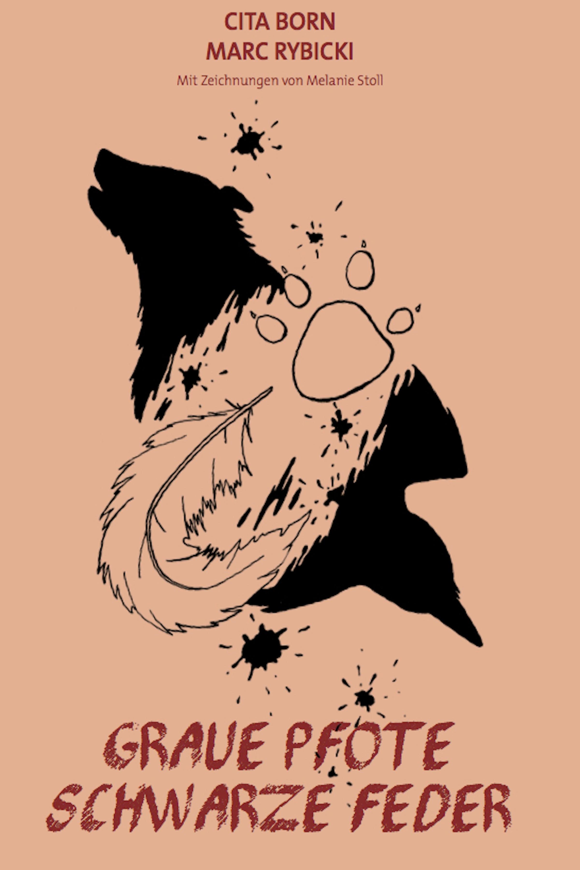 Обложка книги «Graue Pfote, Schwarze Feder»