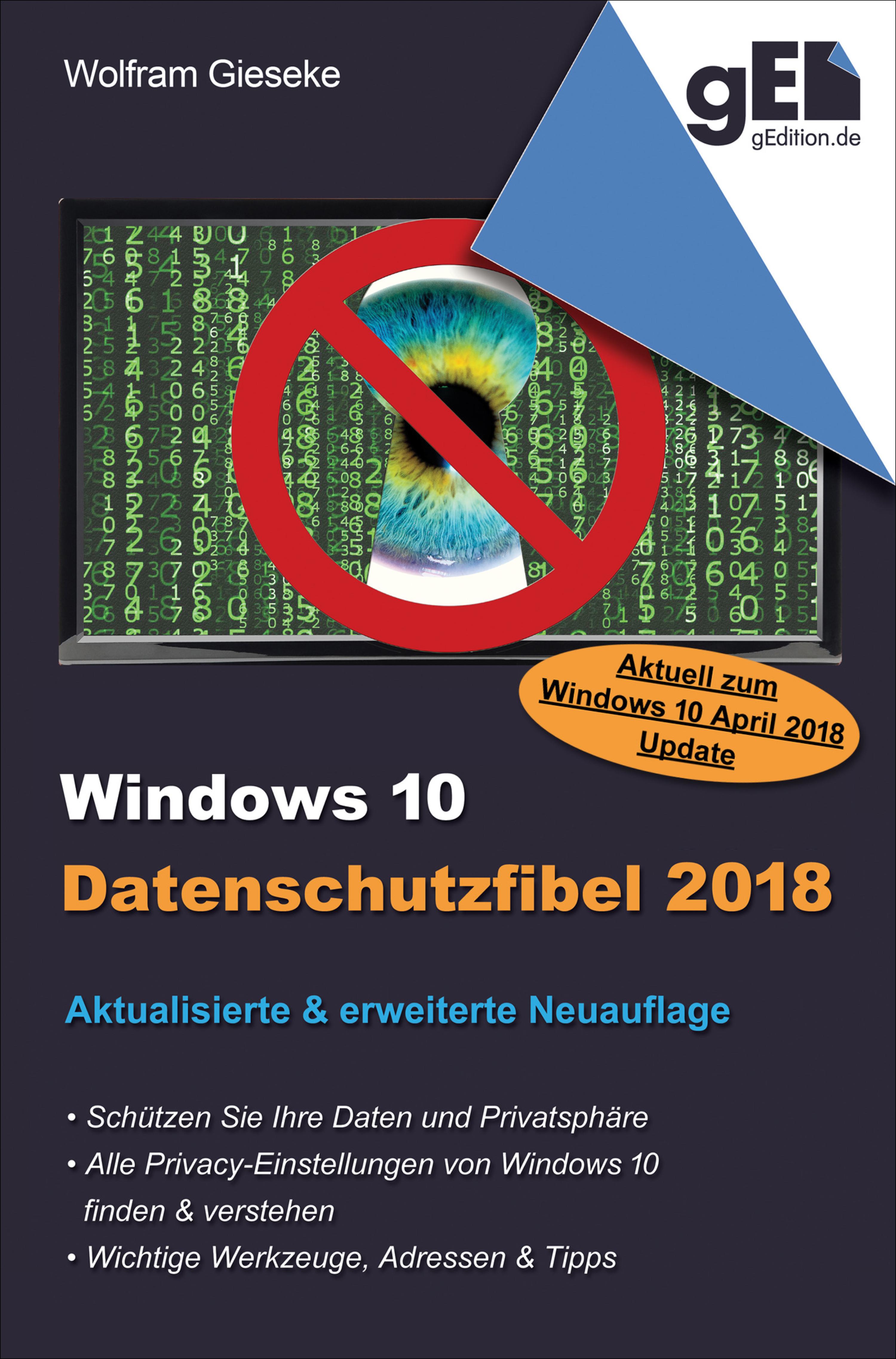 Обложка книги «Windows 10 Datenschutzfibel 2018»