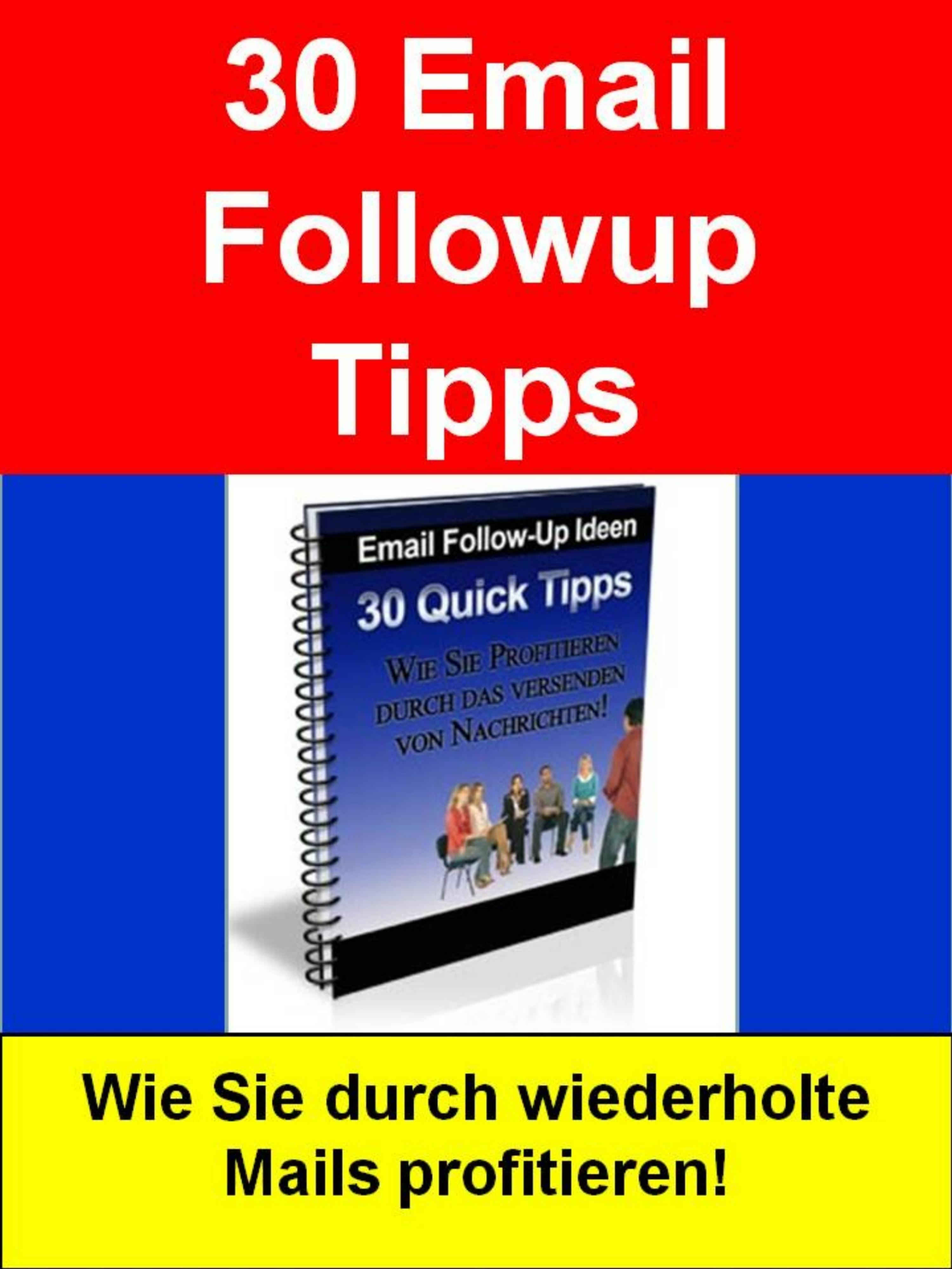 Обложка книги «30 Email Followup Tipps»