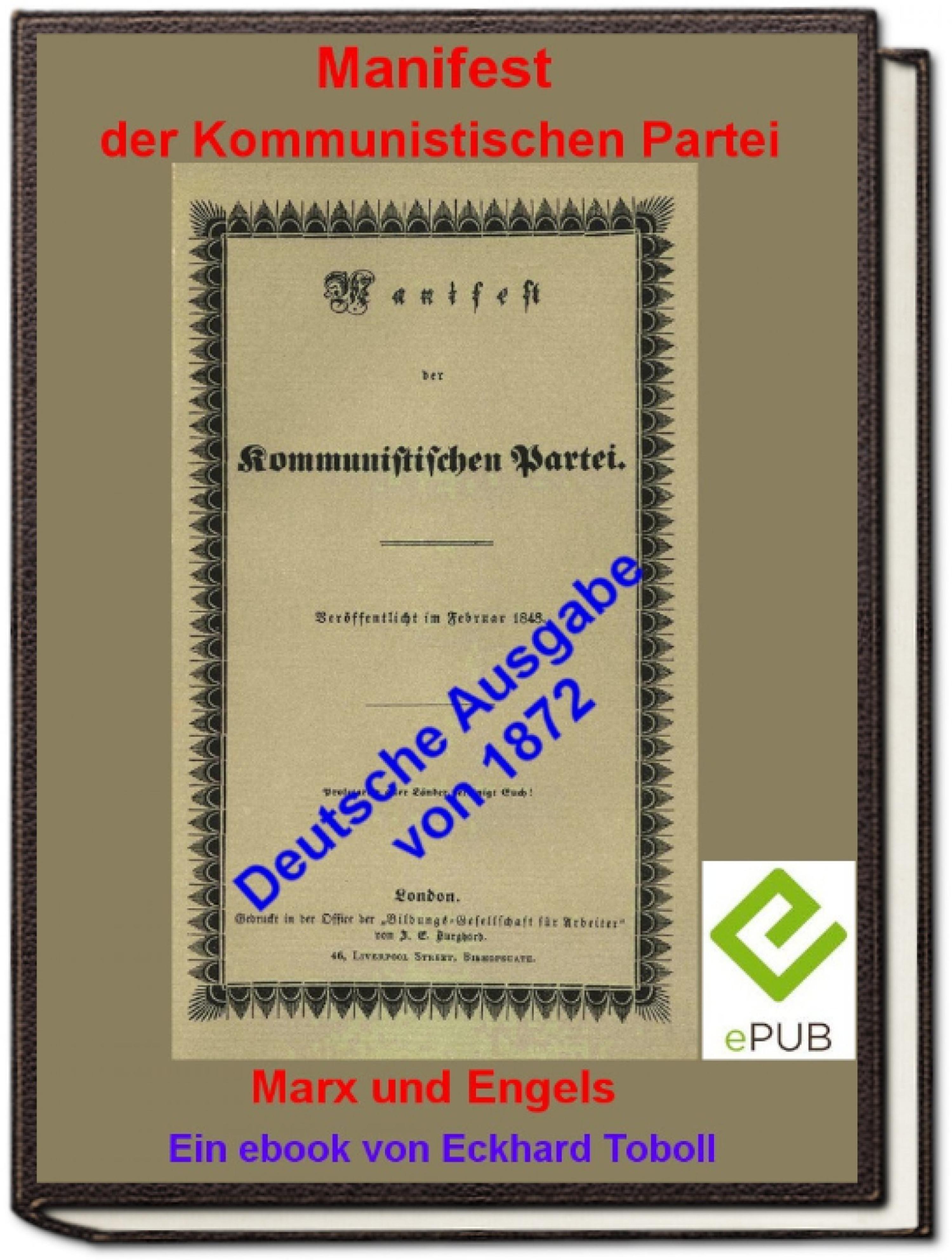 Обложка книги «"Manifest der Kommunistischen Partei" (deutsche Ausgabe 1872)»