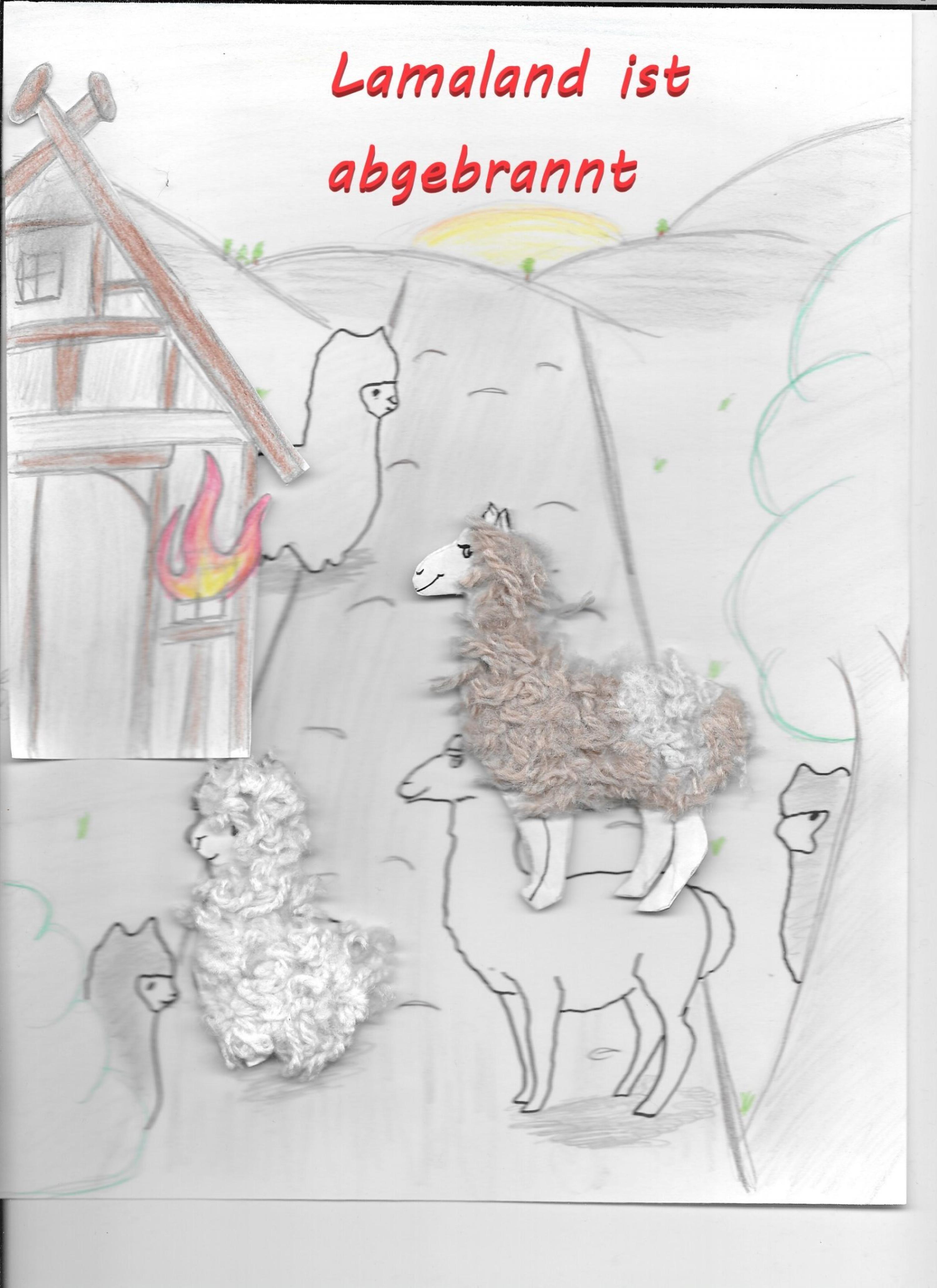 Обложка книги «Lamaland ist abgebrannt»