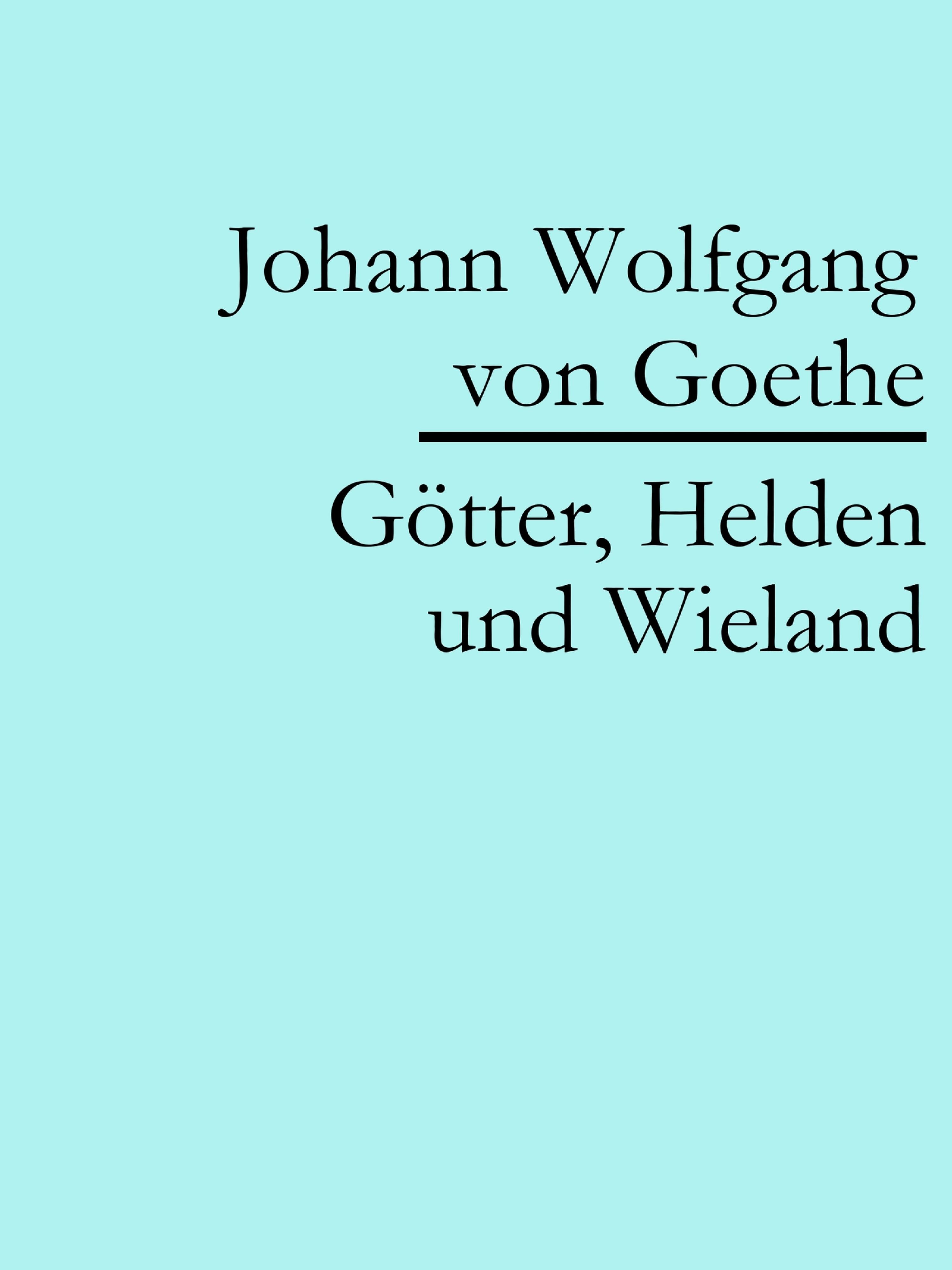 Обложка книги «Götter, Helden und Wieland»
