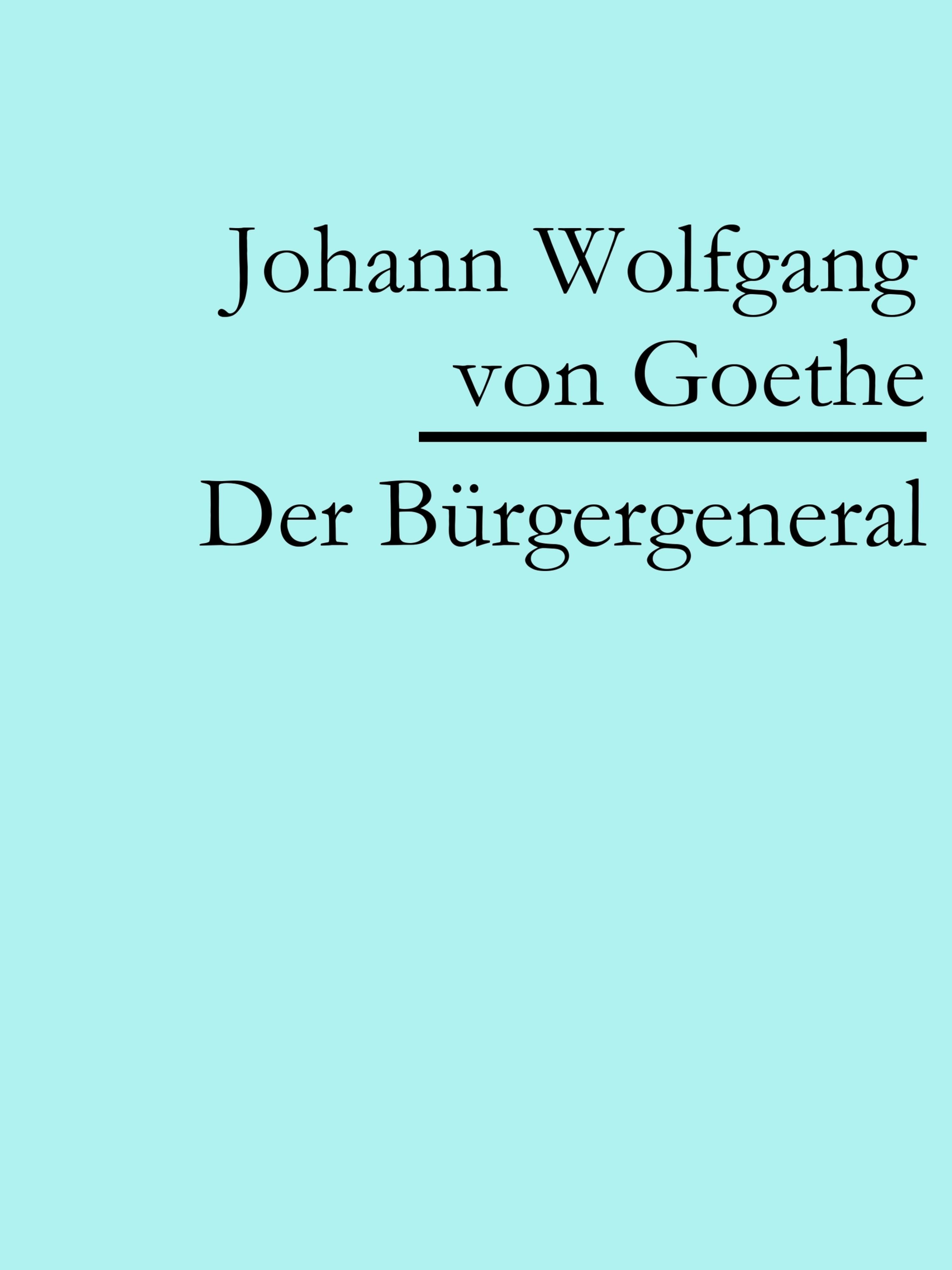 Обложка книги «Der Bürgergeneral»